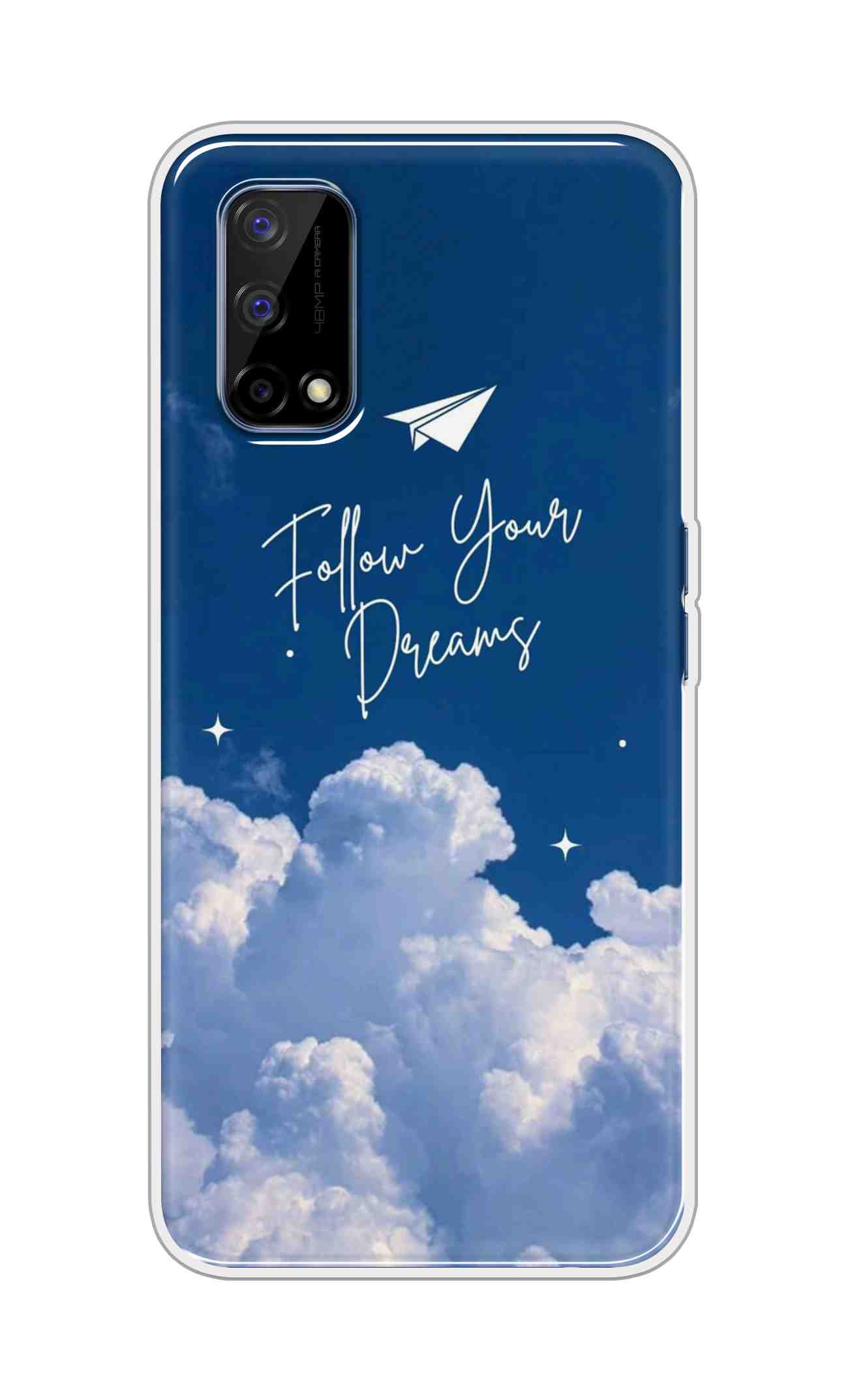 Coberta Back Cover For Realme Narzo 30 Pro Back Cover Stylish Case - Follow Your Dreams in Sky Design D16531
