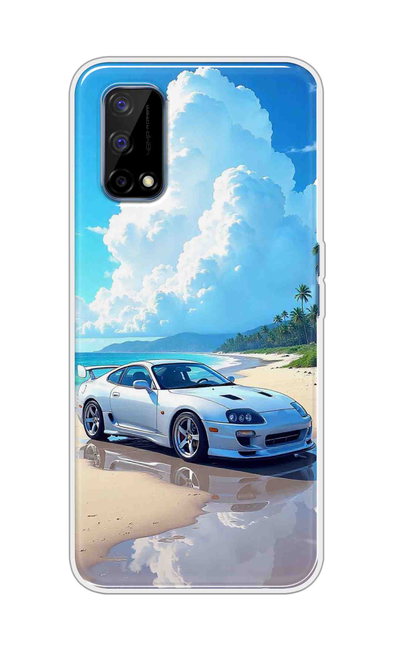 Coberta Back Cover For Realme Narzo 30 Pro Back Cover Stylish Case - Car in Good Nature Design D16536