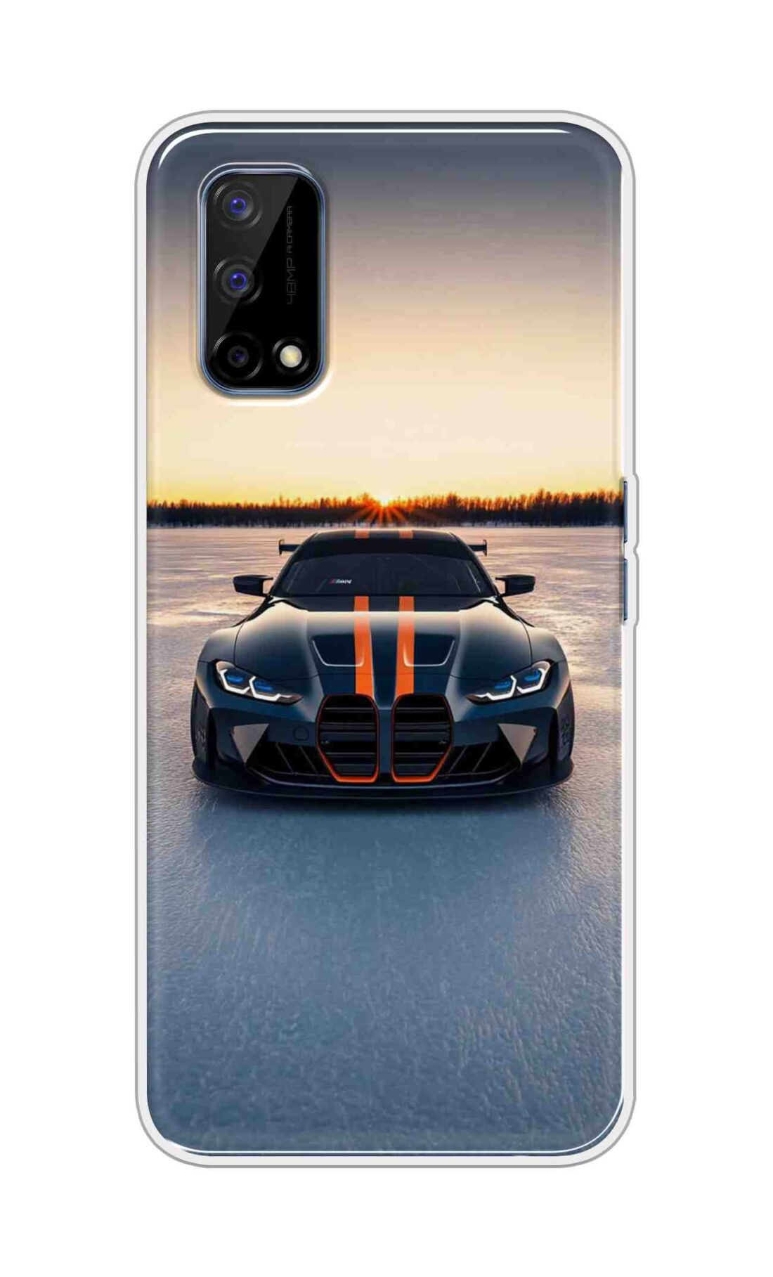 Coberta Back Cover For Realme Narzo 30 Pro Back Cover Stylish Case - Black Car in Nature Design D16598