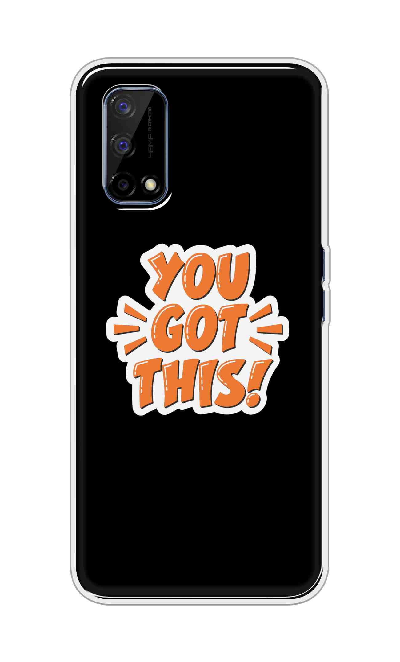 Coberta Back Cover For Realme Narzo 30 Pro Back Cover Stylish Case - You Got This in Black Design D16649