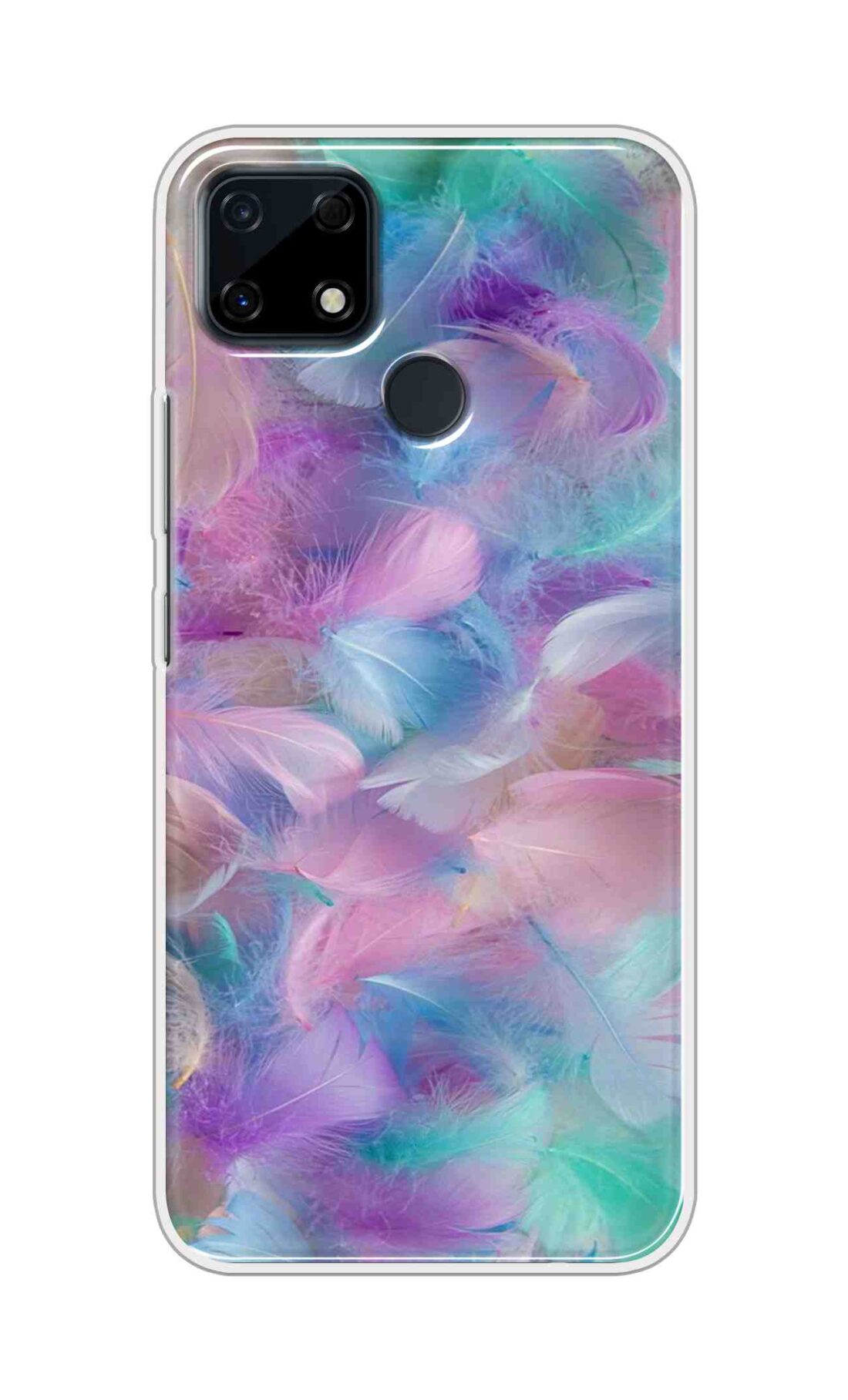 Coberta Back Cover For Realme Narzo 30A Back Cover Stylish Case - Colourful Wings Design D16007