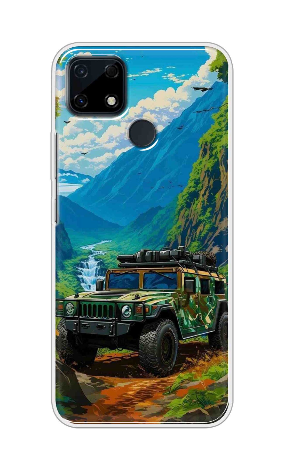 Coberta Back Cover For Realme Narzo 30A Back Cover Stylish Case - Suv Car with Prefect Nature Design D16487