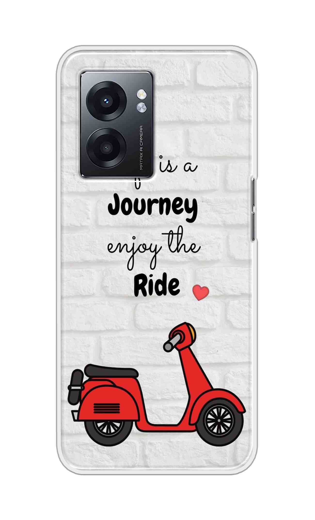 Coberta Back Cover For Realme Narzo 50 5G Back Cover Stylish Case - Life is a Journey Enjoy the Ride Design D16541