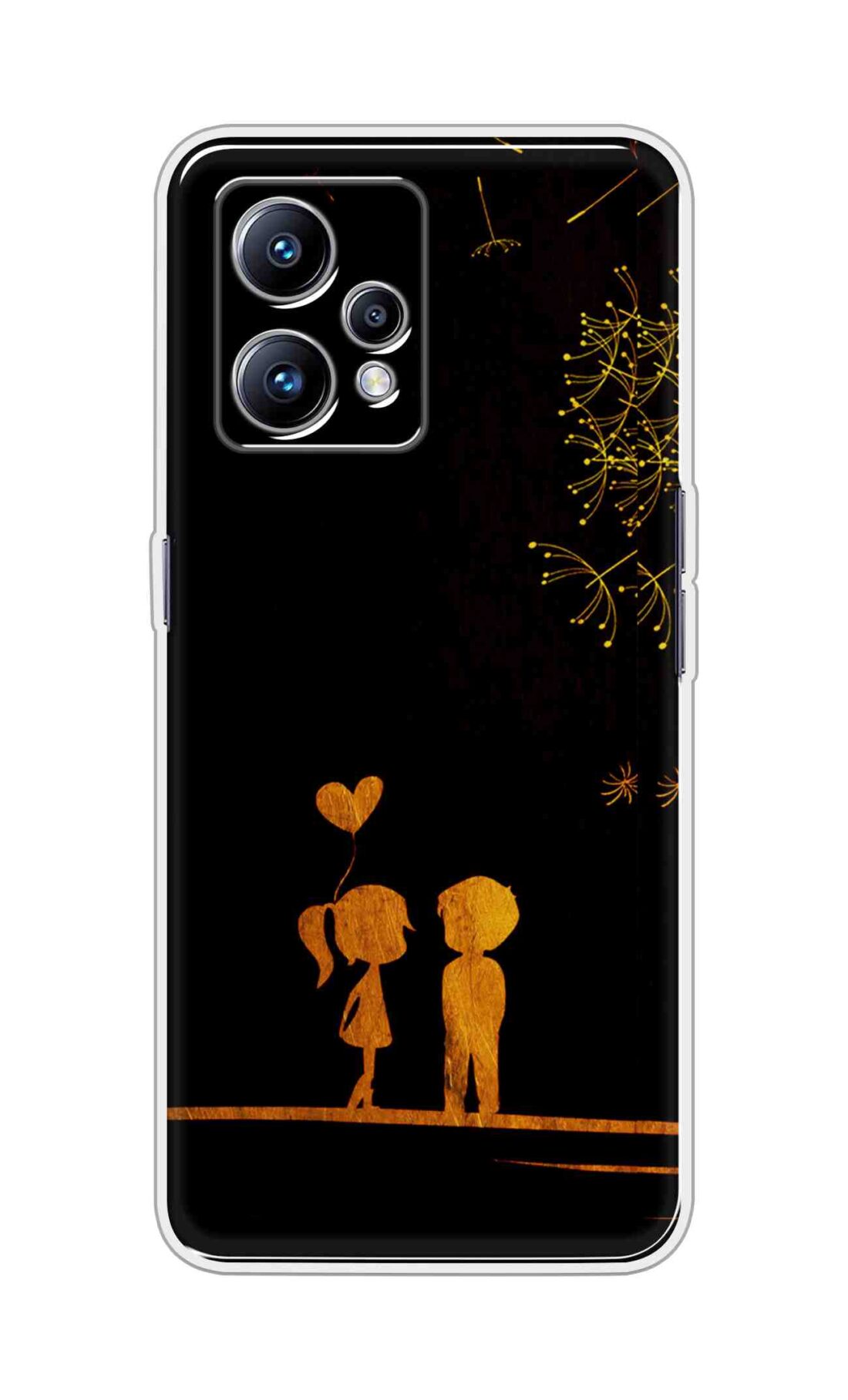 Coberta Back Cover For Realme Narzo 50 Pro 5G Back Cover Stylish Case - Girl and Boy Love in Black Design D11017