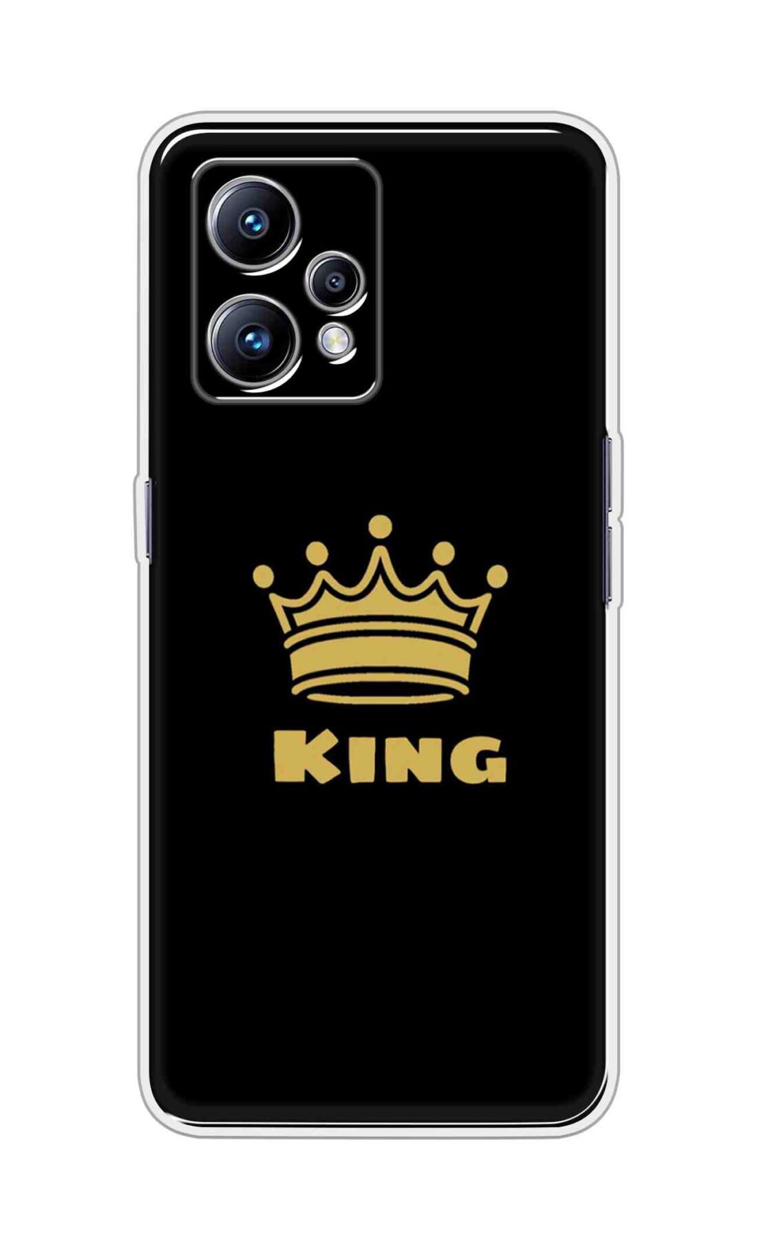 Coberta Back Cover For Realme Narzo 50 Pro 5G Back Cover Stylish Case - King Texts in Black Design D11092