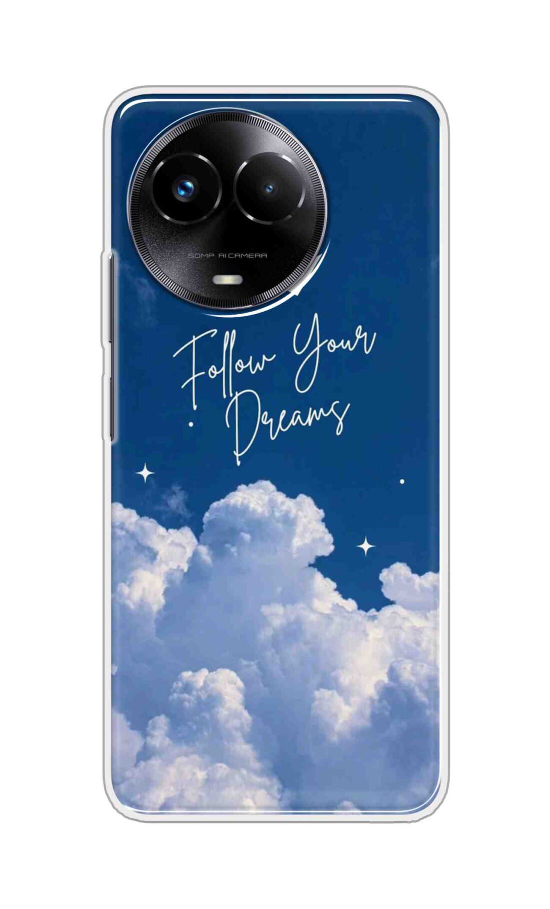 Coberta Back Cover For Realme Narzo 60x Back Cover Stylish Case - Follow Your Dreams in Sky Design D16531