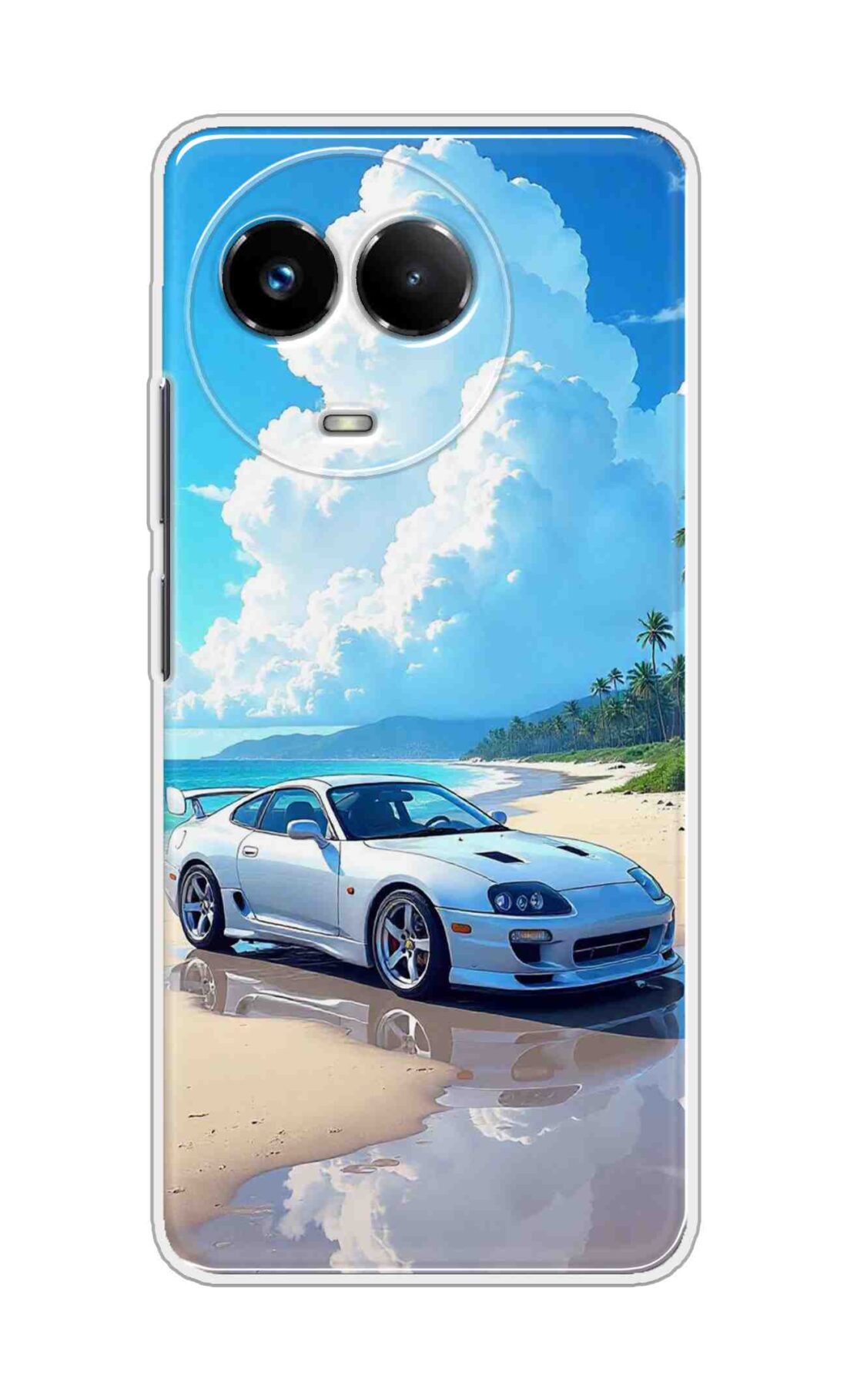 Coberta Back Cover For Realme Narzo 60x 5G Back Cover Stylish Case - Car in Good Nature Design D16536