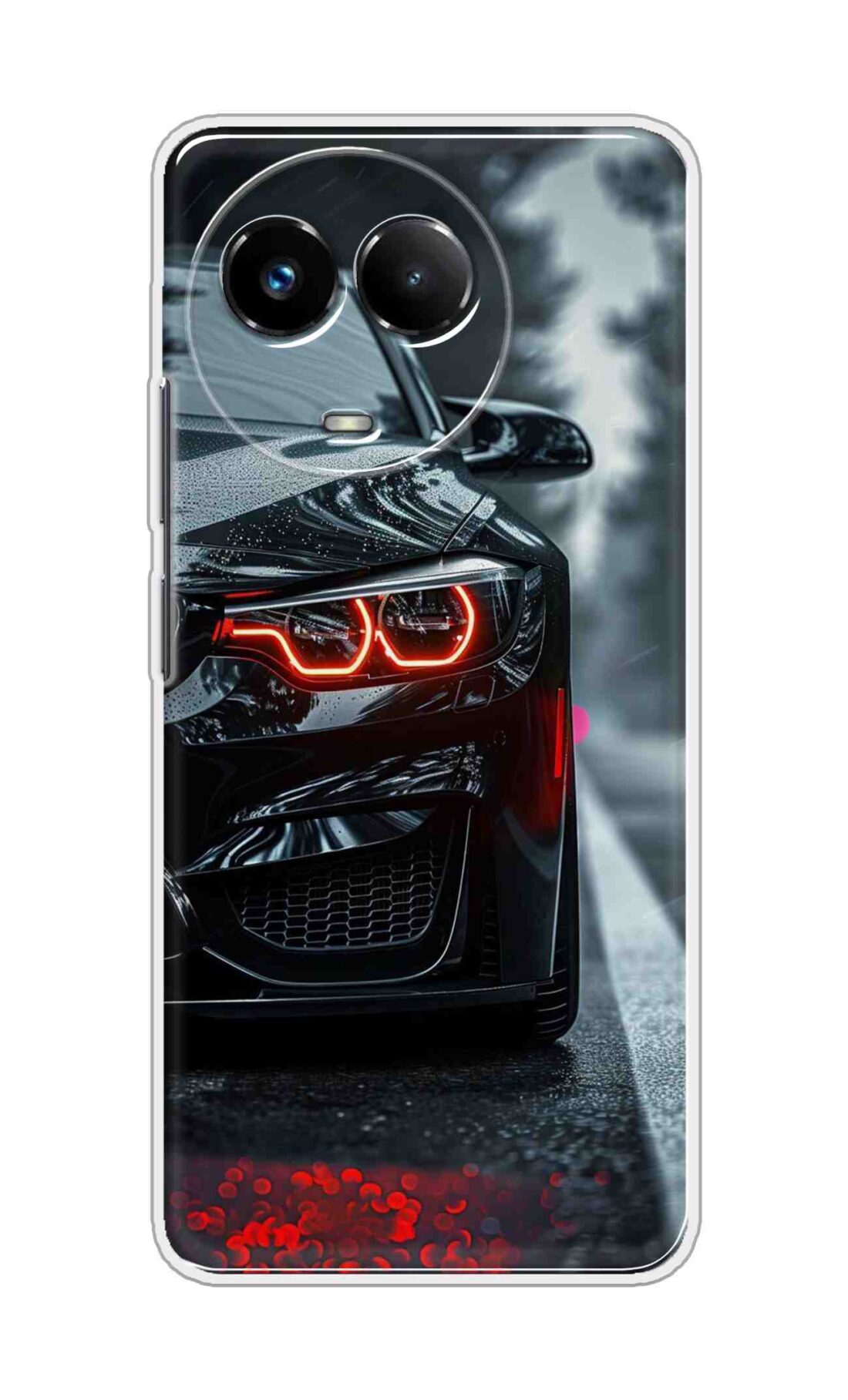 Coberta Back Cover For Realme Narzo 60x 5G Back Cover Stylish Case - Black Car Design D16542