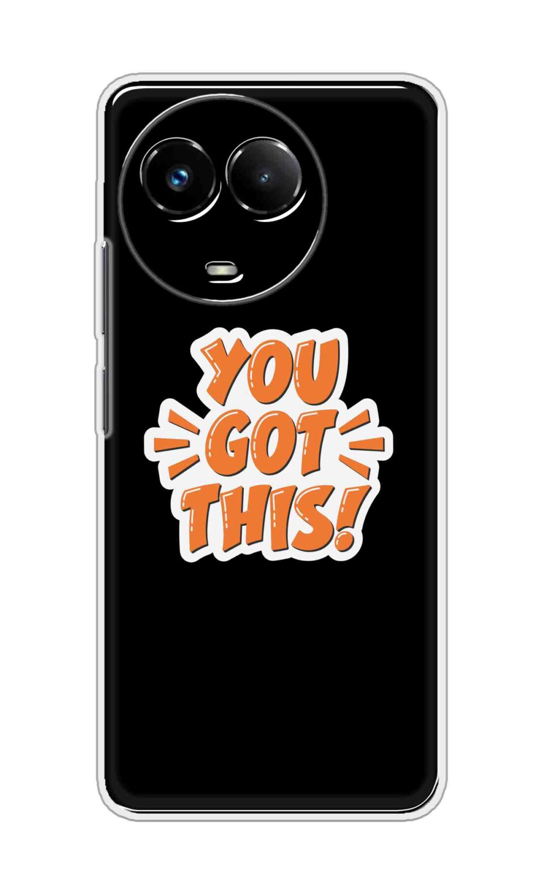 Coberta Back Cover For Realme Narzo 60x 5G Back Cover Stylish Case - You Got This in Black Design D16649