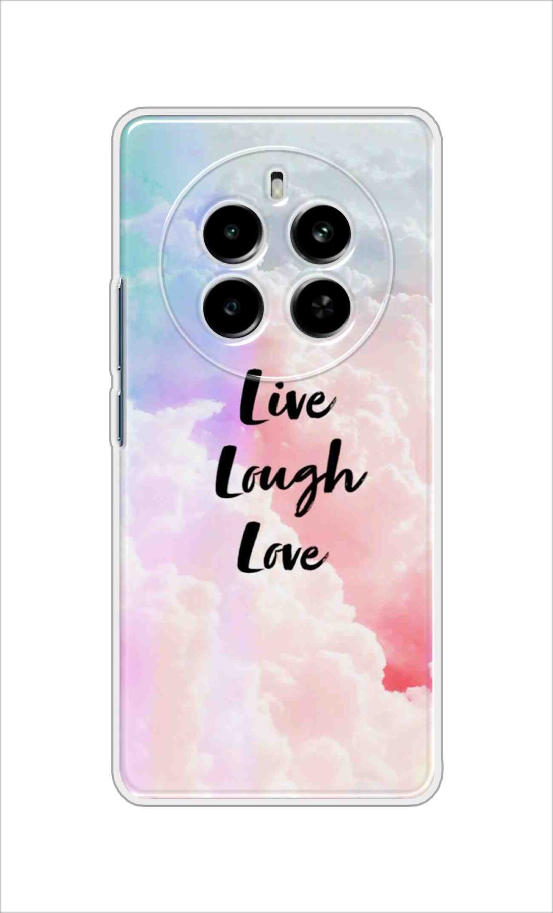 Coberta Back Cover For Realme P1 5G Back Cover Stylish Case - Live Laugh Love Text Design D16091