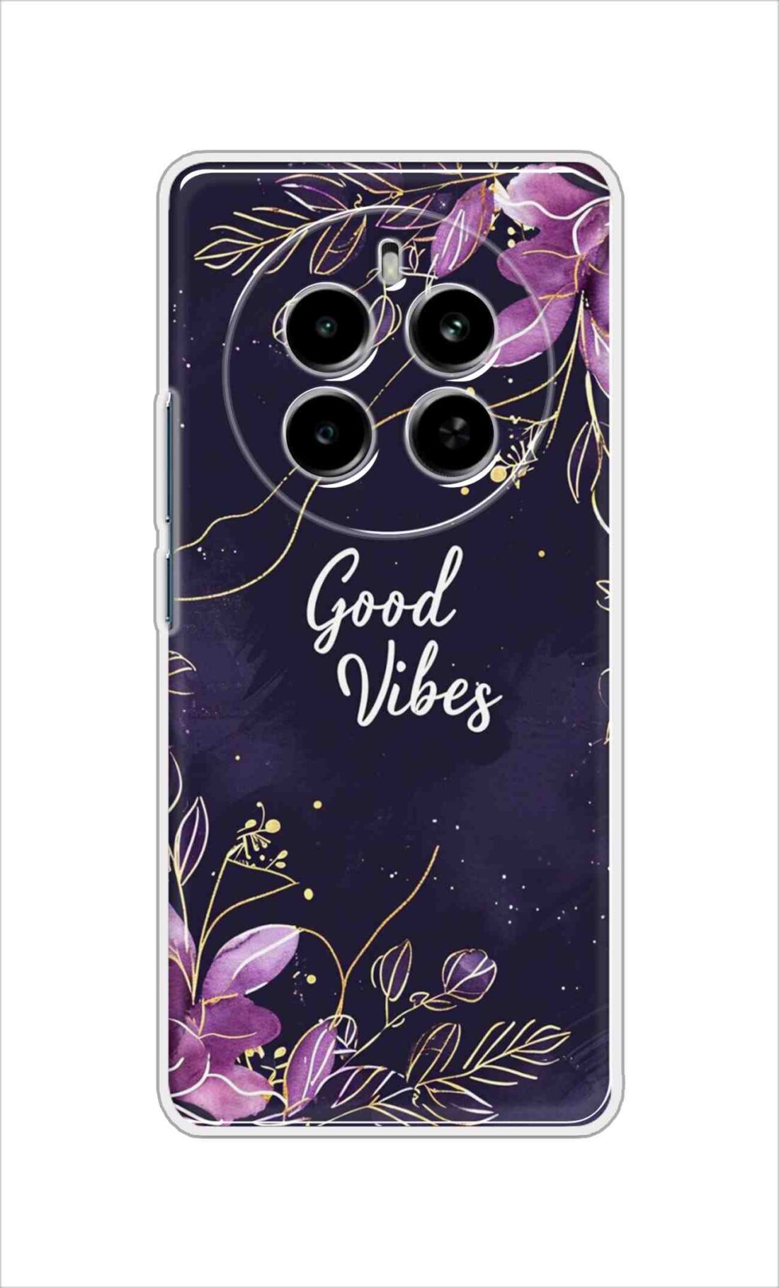 Coberta Back Cover For Realme P1 5G Back Cover Stylish Case - Good Vibes in Flowers Design D16517