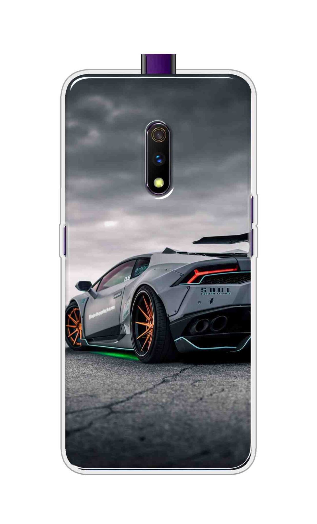 Coberta Back Cover For Realme X Back Cover Stylish Case - Modified Car Design D16538