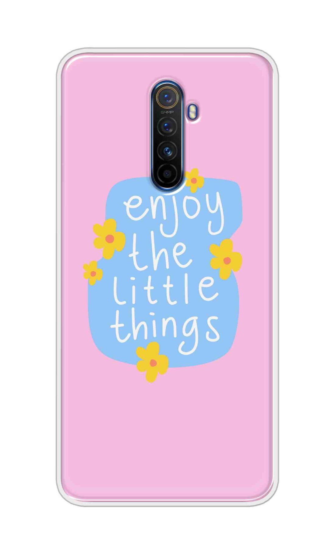 Coberta Back Cover For Realme X2 Pro Back Cover Stylish Case - Enjoy the Little Things in Pink Design D16504