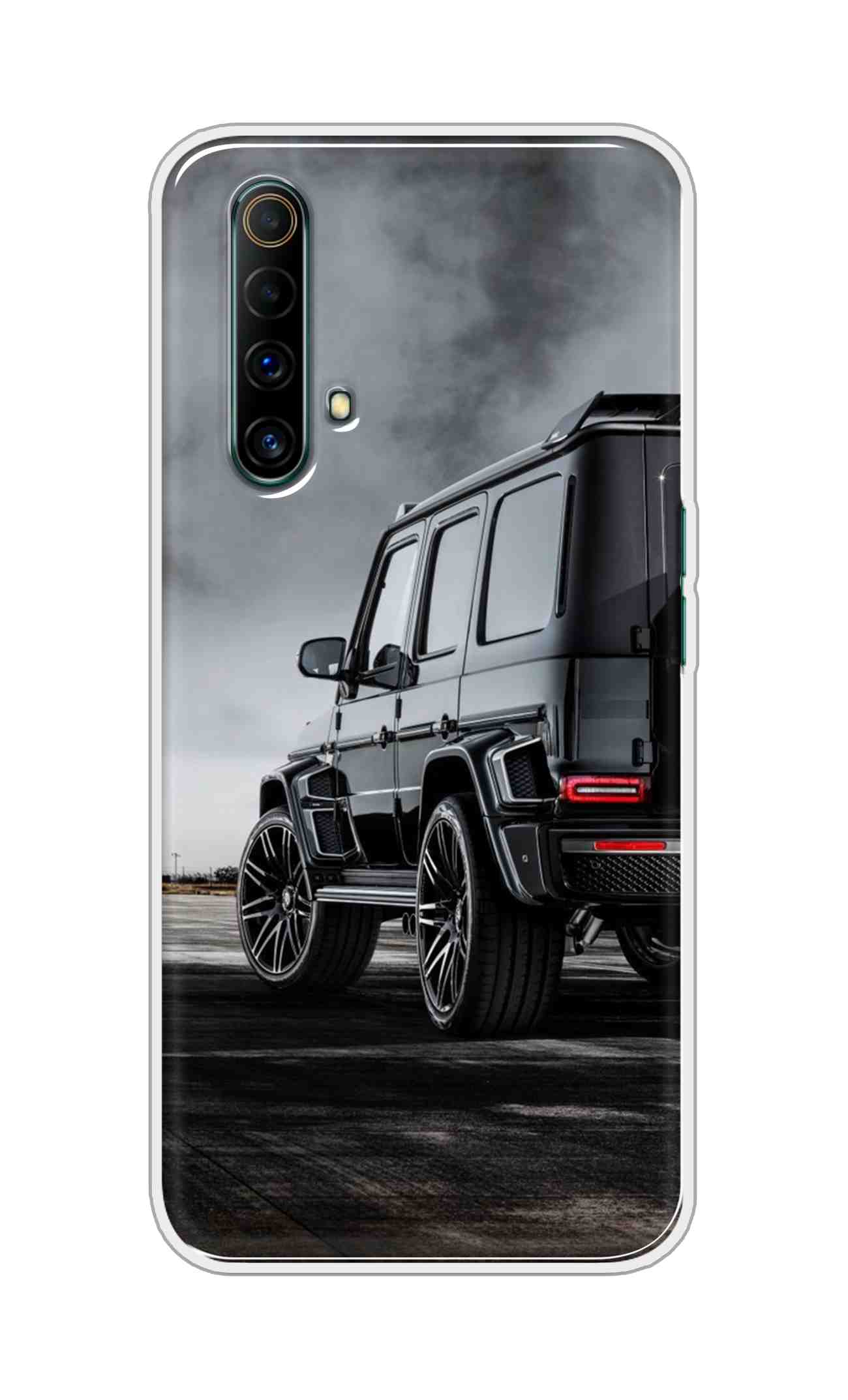 Coberta Back Cover For Realme X50 5G Back Cover Stylish Case - Black Suv Car Design D11967