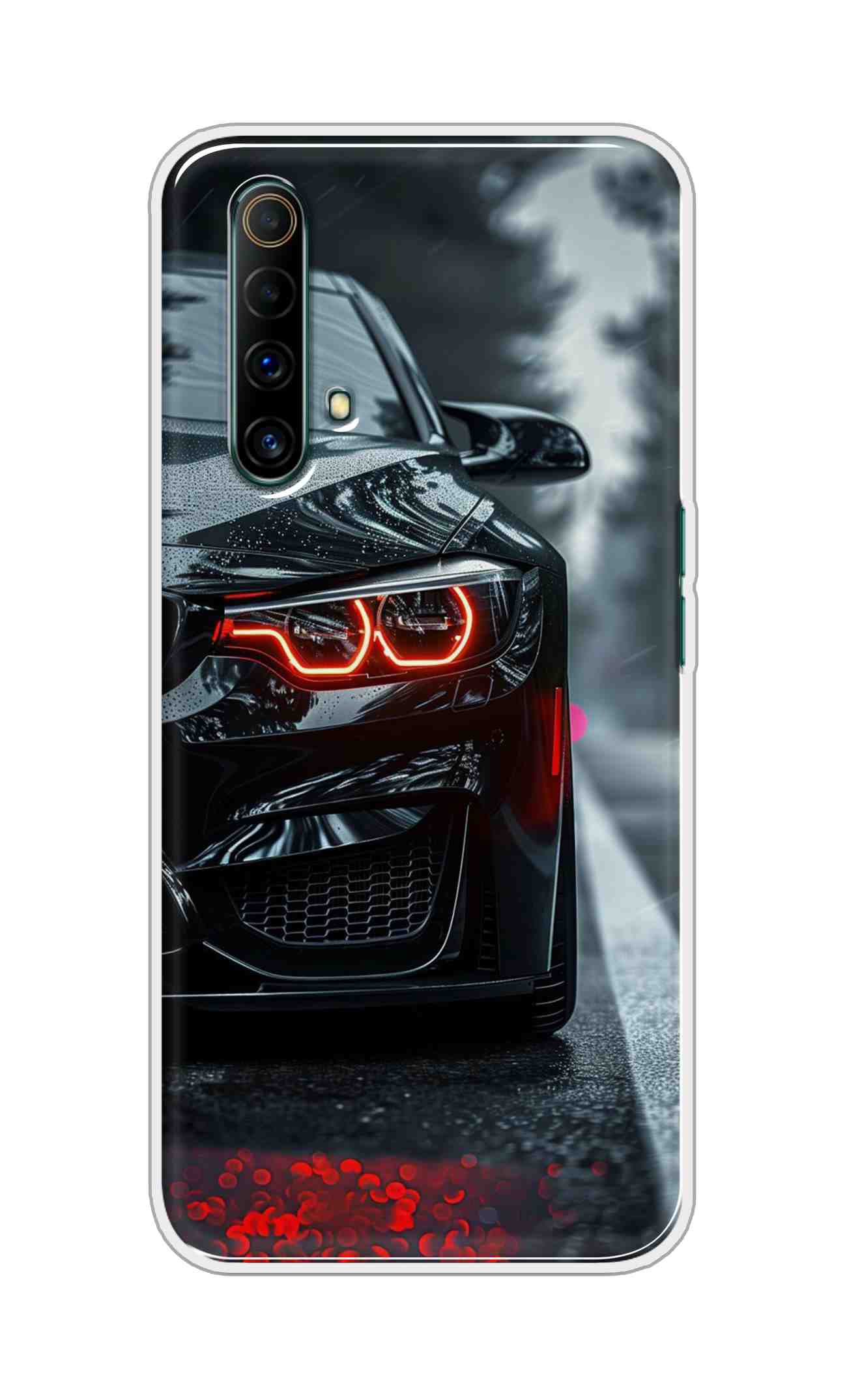 Coberta Back Cover For Realme X50 5G Back Cover Stylish Case - Black Car Design D16542