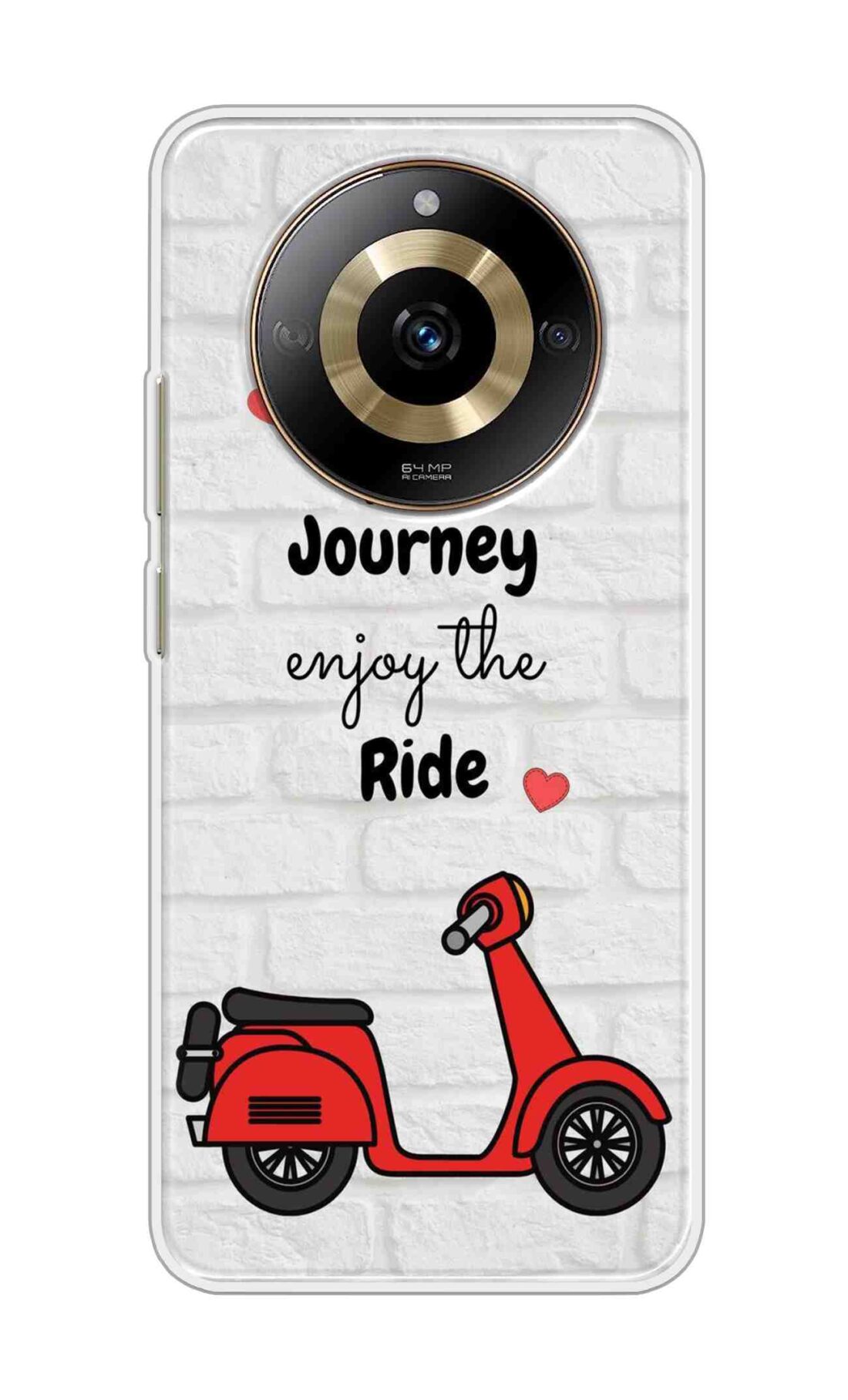 Coberta Back Cover For Realme narzo 60 5G Back Cover Stylish Case - Life is a Journey Enjoy the Ride Design D16541