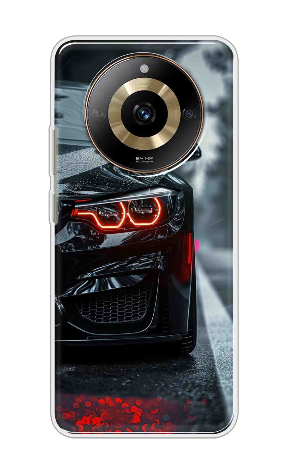 Coberta Back Cover For Realme narzo 60 5G Back Cover Stylish Case - Black Car Design D16542