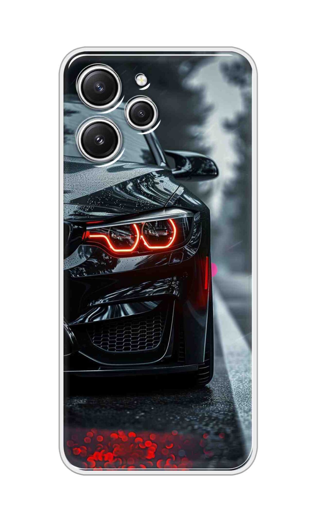 Coberta Back Cover For Redmi 12 4G Back Cover Stylish Case - Black Car Design D16542