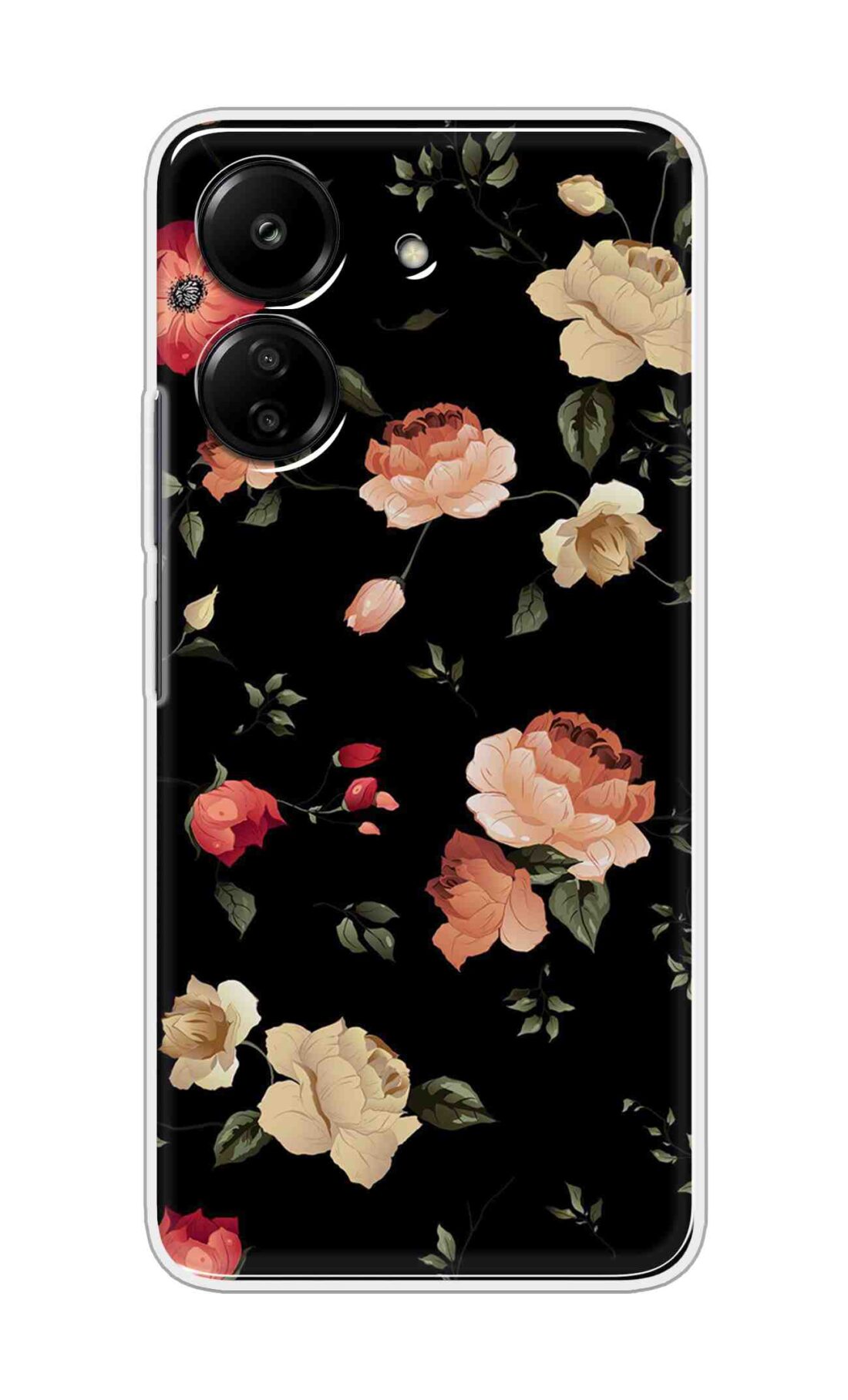 Coberta Back Cover For Redmi 13C 4G Back Cover Stylish Case - Bright Flowers Design D11411