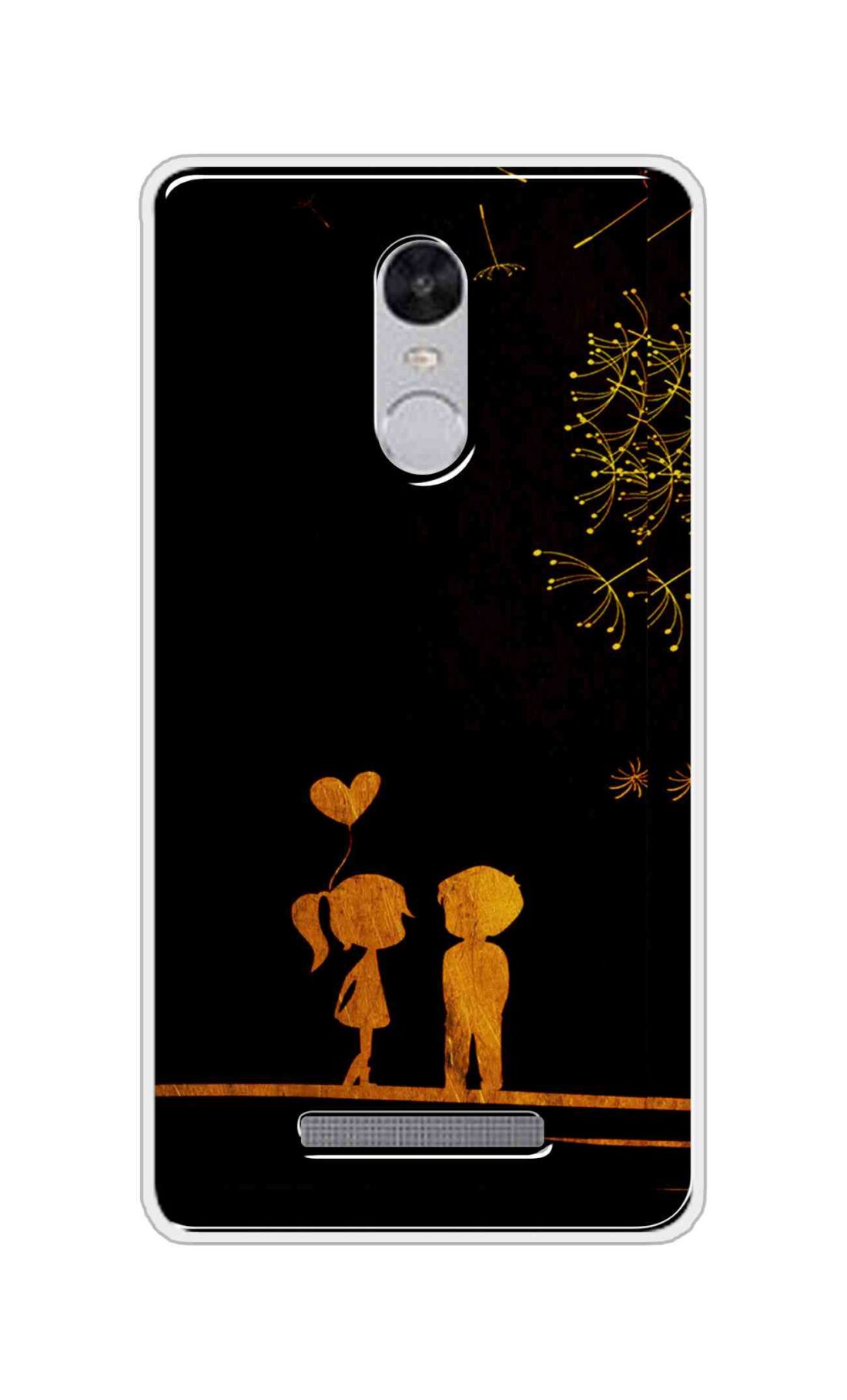 Coberta Back Cover For Xiaomi Redmi Note 3 Back Cover Stylish Case - Girl and Boy Love in Black Design D11017