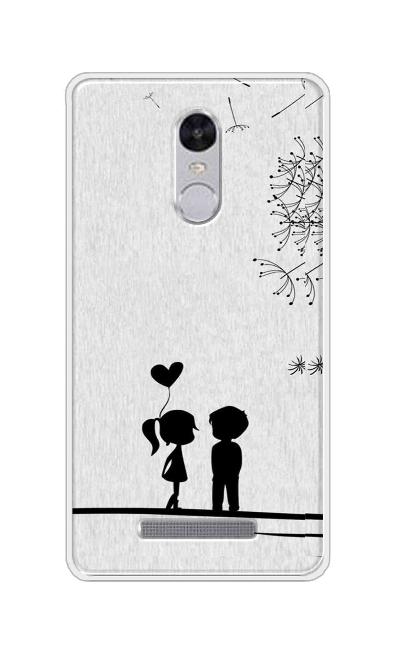 Coberta Back Cover For Xiaomi Redmi Note 3 Back Cover Stylish Case - Girl and Boy Love in White Design D11018