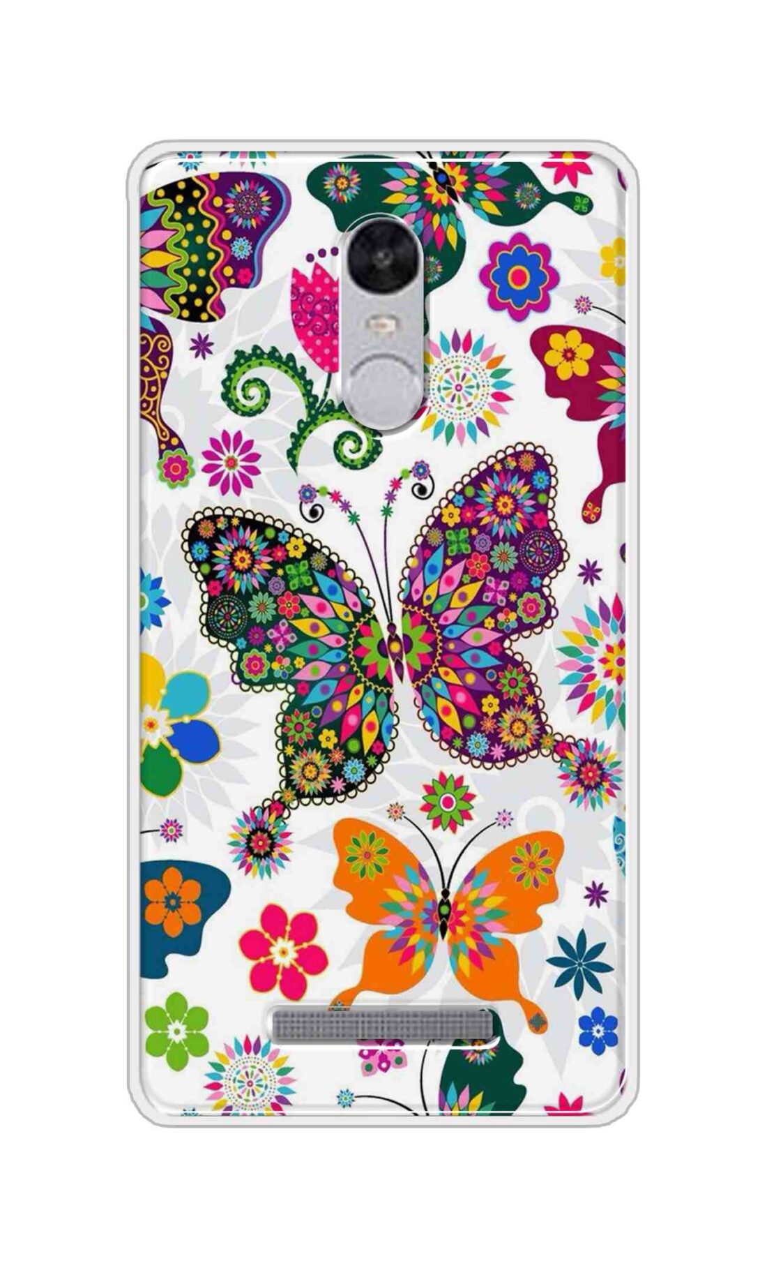 Coberta Back Cover For Xiaomi Redmi Note 3 Back Cover Stylish Case - Colourful Butterflyes Design D11038