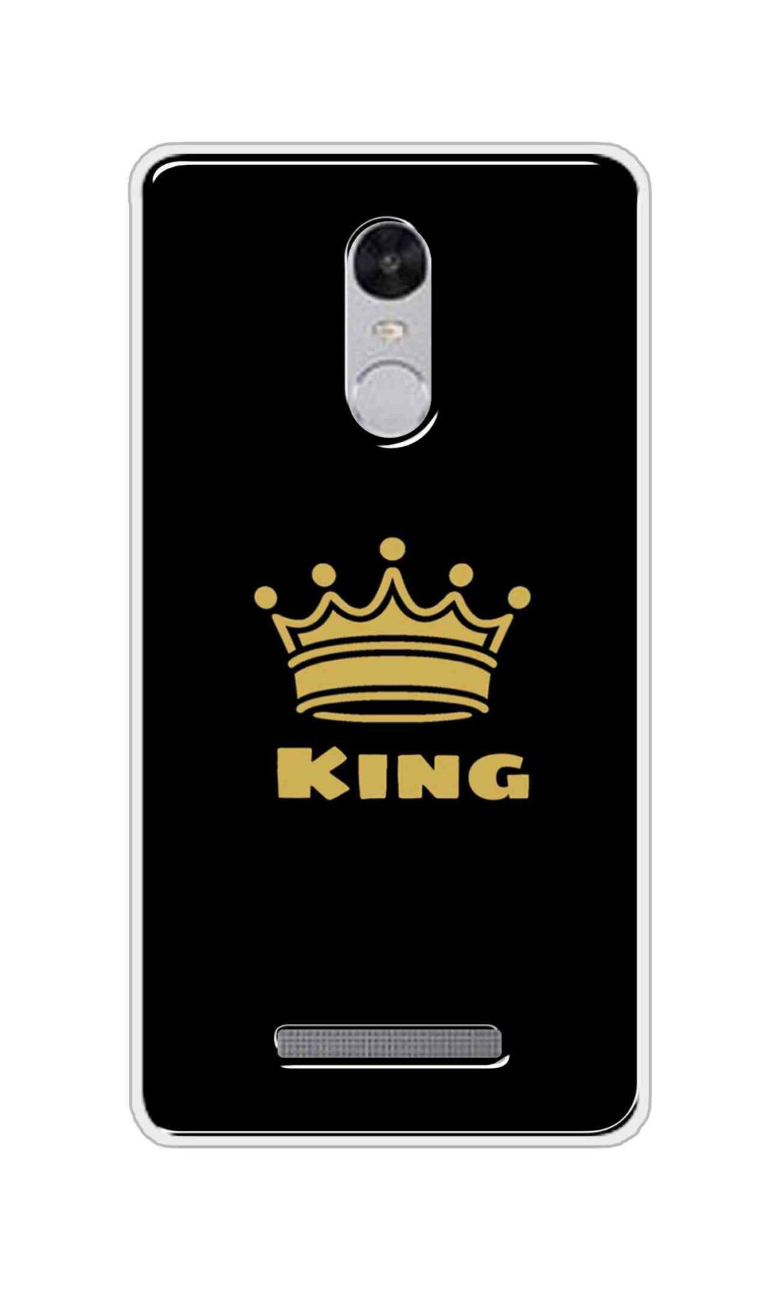 Coberta Back Cover For Xiaomi Redmi Note 3 Back Cover Stylish Case - King Texts in Black Design D11092