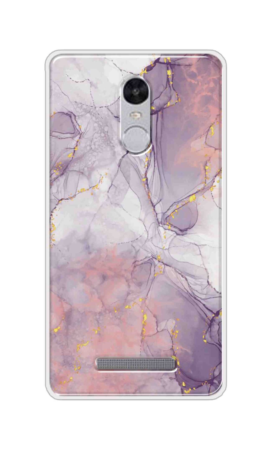 Coberta Back Cover For Xiaomi Redmi Note 3 Back Cover Stylish Case - Light Marble with Golden Design D16162