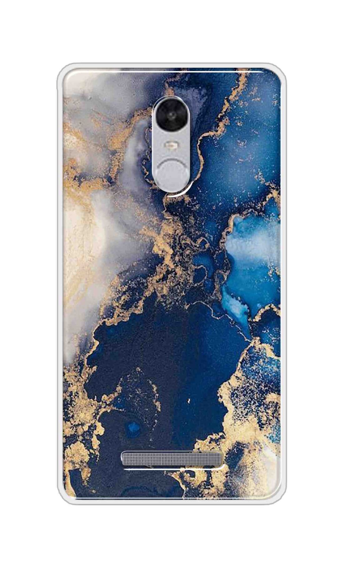 Coberta Back Cover For Xiaomi Redmi Note 3 Back Cover Stylish Case - White and Dark Blue Marble Design D16177