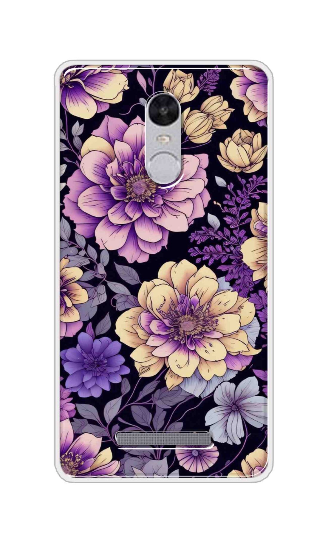 Coberta Back Cover For Xiaomi Redmi Note 3 Back Cover Stylish Case - Pink and Yellow Lotus Flowers Design D16263
