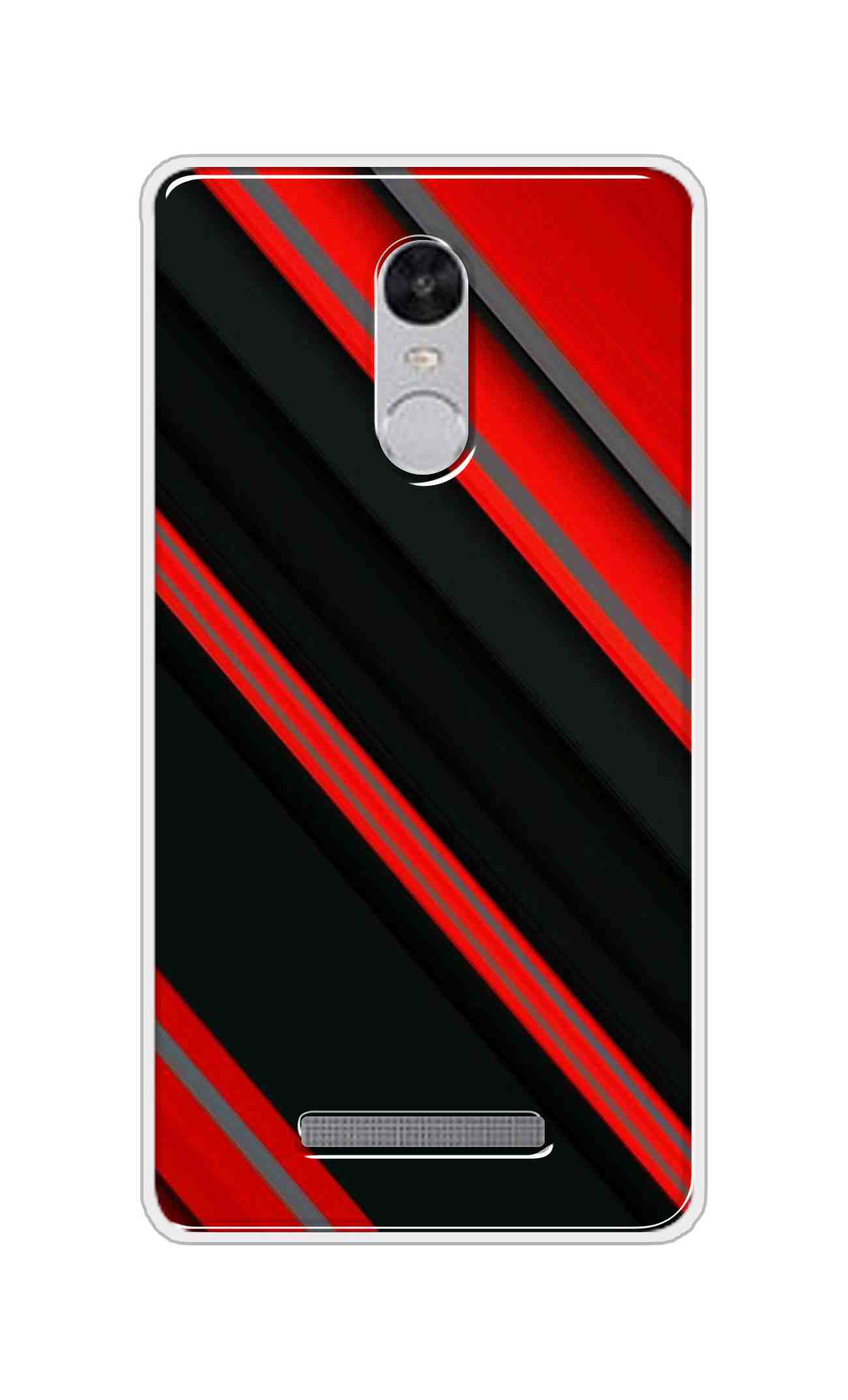 Coberta Back Cover For Xiaomi Redmi Note 3 Back Cover Stylish Case - Red and Black 3D Pattern Design D16461