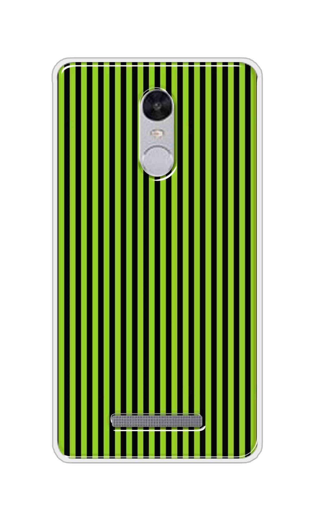 Coberta Back Cover For Xiaomi Redmi Note 3 Back Cover Stylish Case - Green and Black Liner Design D16511