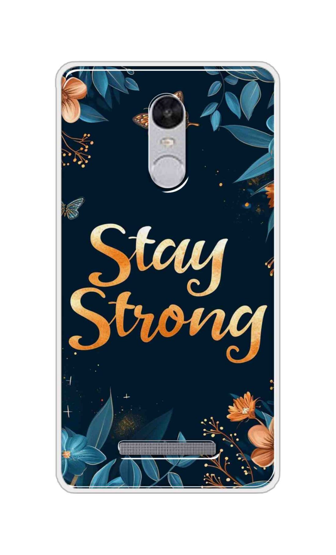 Coberta Back Cover For Xiaomi Redmi Note 3 Back Cover Stylish Case - Stay Strong with Flowers Design D16514
