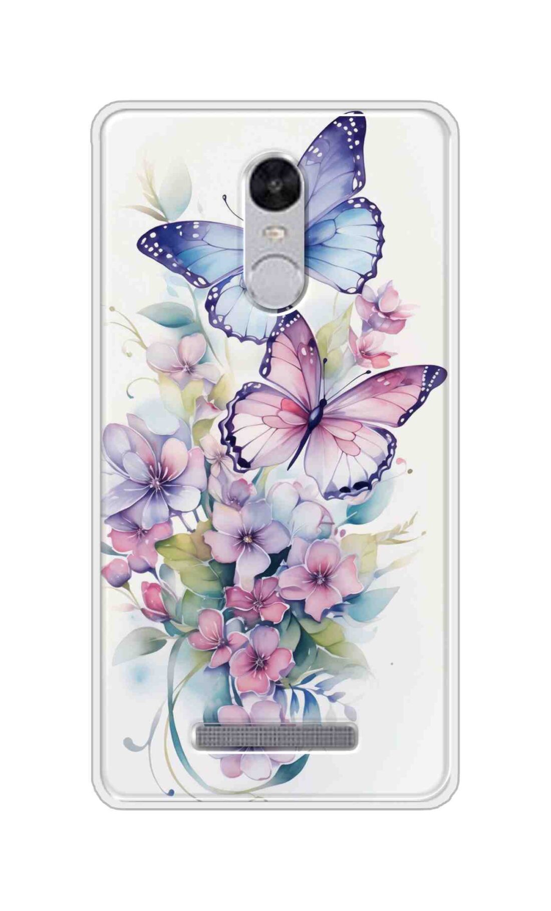 Coberta Back Cover For Xiaomi Redmi Note 3 Back Cover Stylish Case - Butterfly with Flowers Design D16524