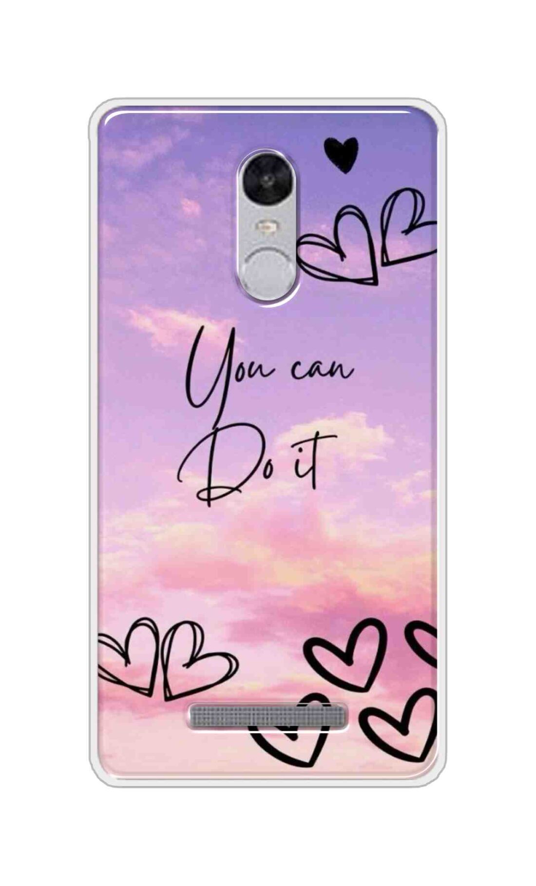 Coberta Back Cover For Xiaomi Redmi Note 3 Back Cover Stylish Case - You Can Do It and Hearts Design D16539