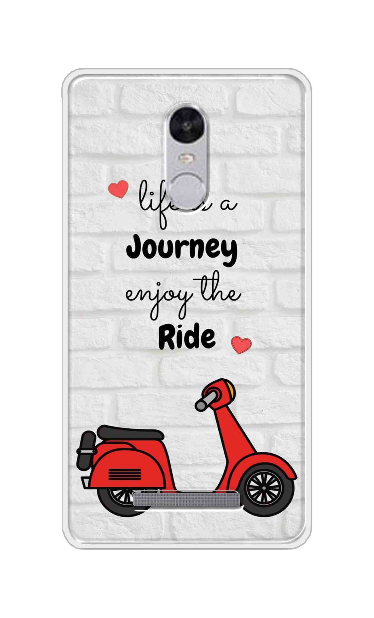 Coberta Back Cover For Xiaomi Redmi Note 3 Back Cover Stylish Case - Life is a Journey Enjoy the Ride Design D16541