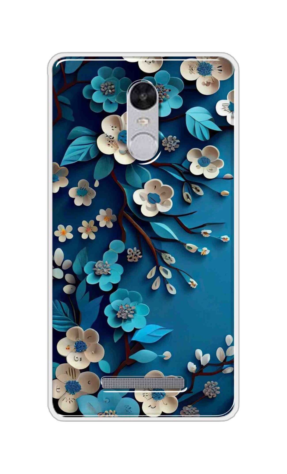 Coberta Back Cover For Xiaomi Redmi Note 3 Back Cover Stylish Case - Blue and White Flowers Design D16551