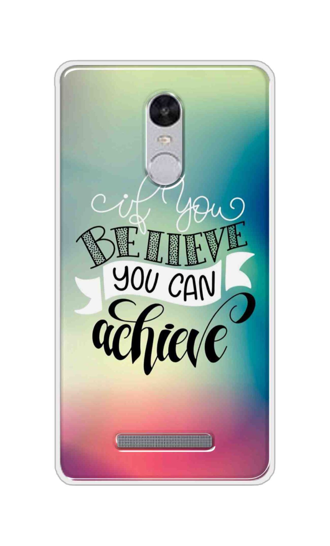Coberta Back Cover For Xiaomi Redmi Note 3 Back Cover Stylish Case - If You Believe You Can Achieve Text Design D16554