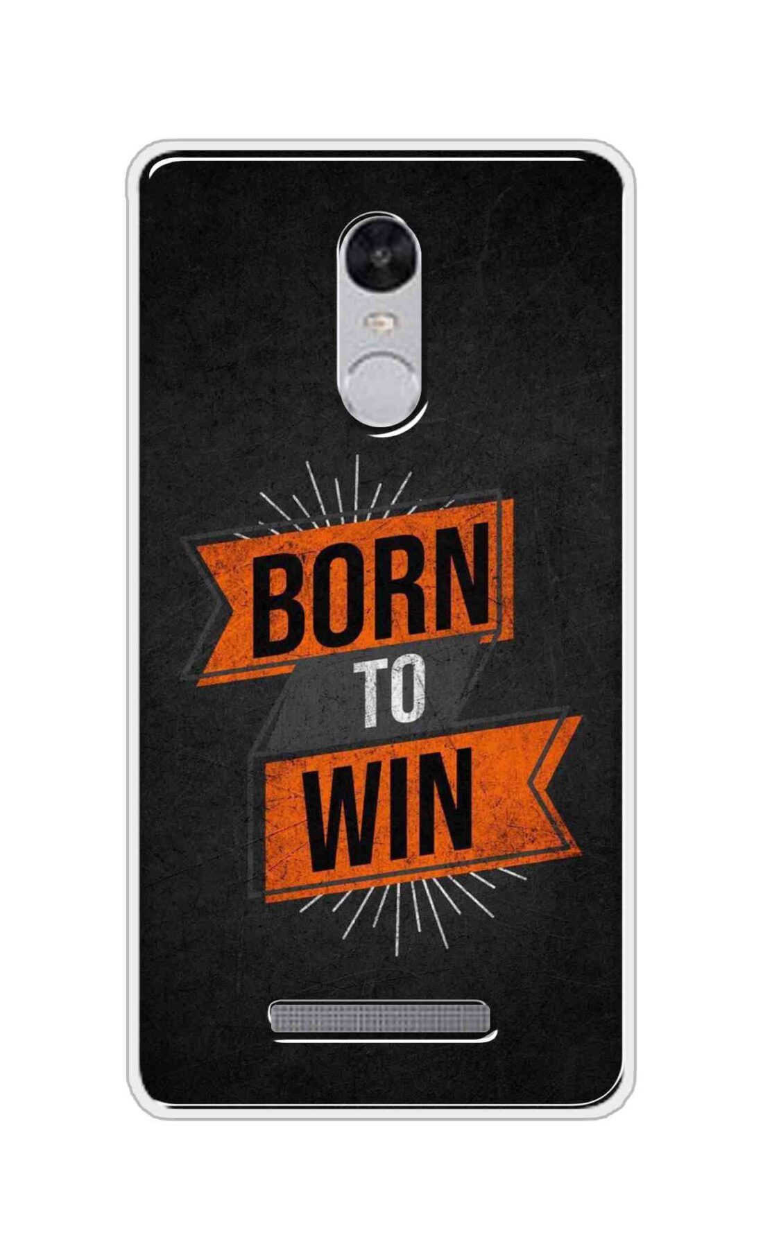 Coberta Back Cover For Xiaomi Redmi Note 3 Back Cover Stylish Case - Born to Win in Black Design D16556