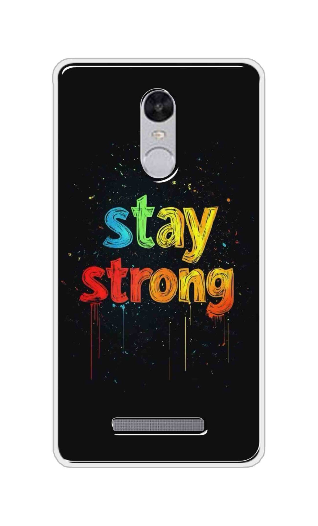 Coberta Back Cover For Xiaomi Redmi Note 3 Back Cover Stylish Case - Stay Strong in Black Design D16558