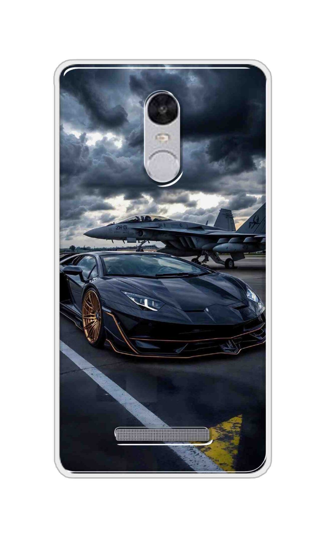 Coberta Back Cover For Xiaomi Redmi Note 3 Back Cover Stylish Case - Black Car with Aeroplane Design D16616