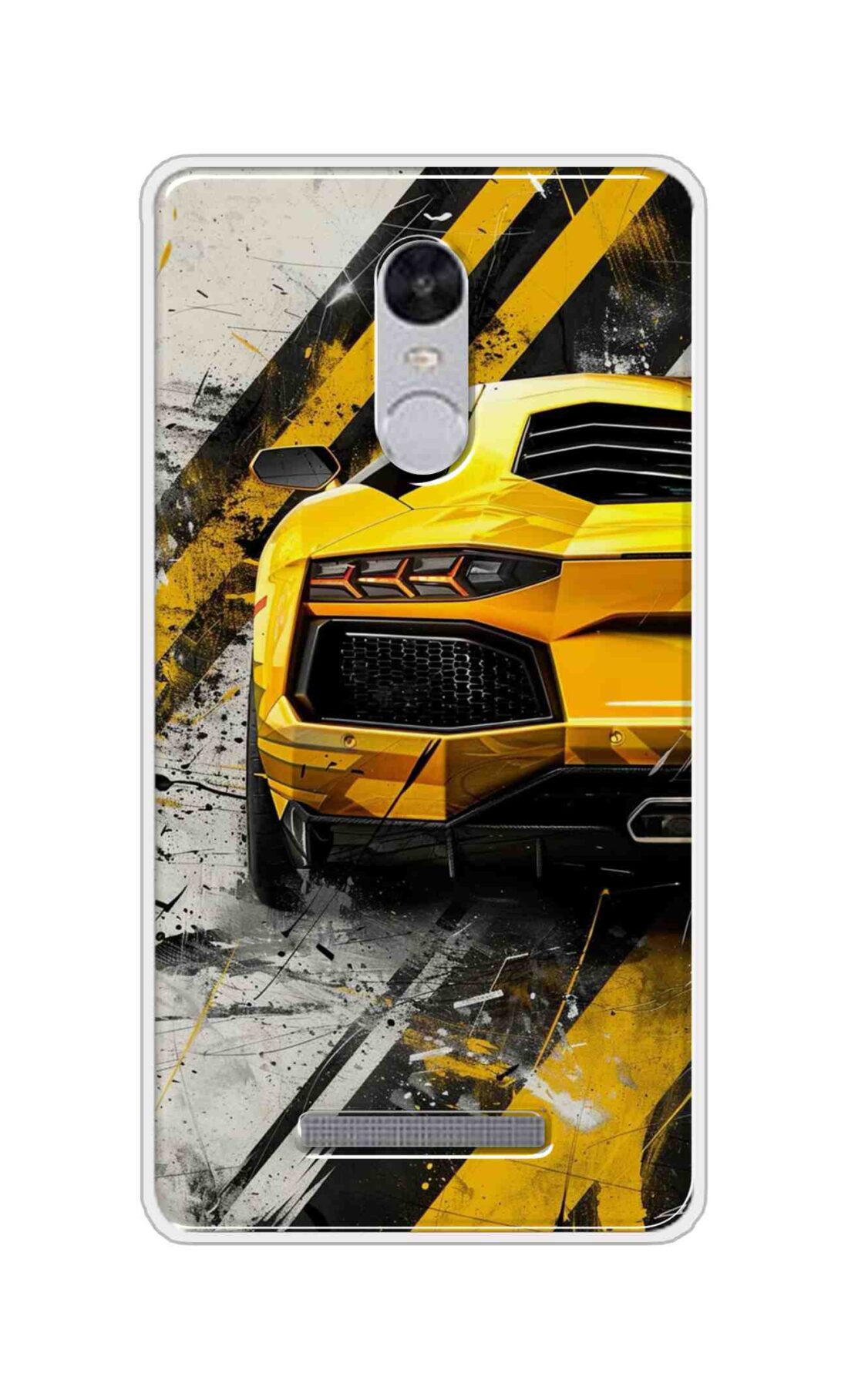 Coberta Back Cover For Xiaomi Redmi Note 3 Back Cover Stylish Case - Yellow Modified Car Design D16618