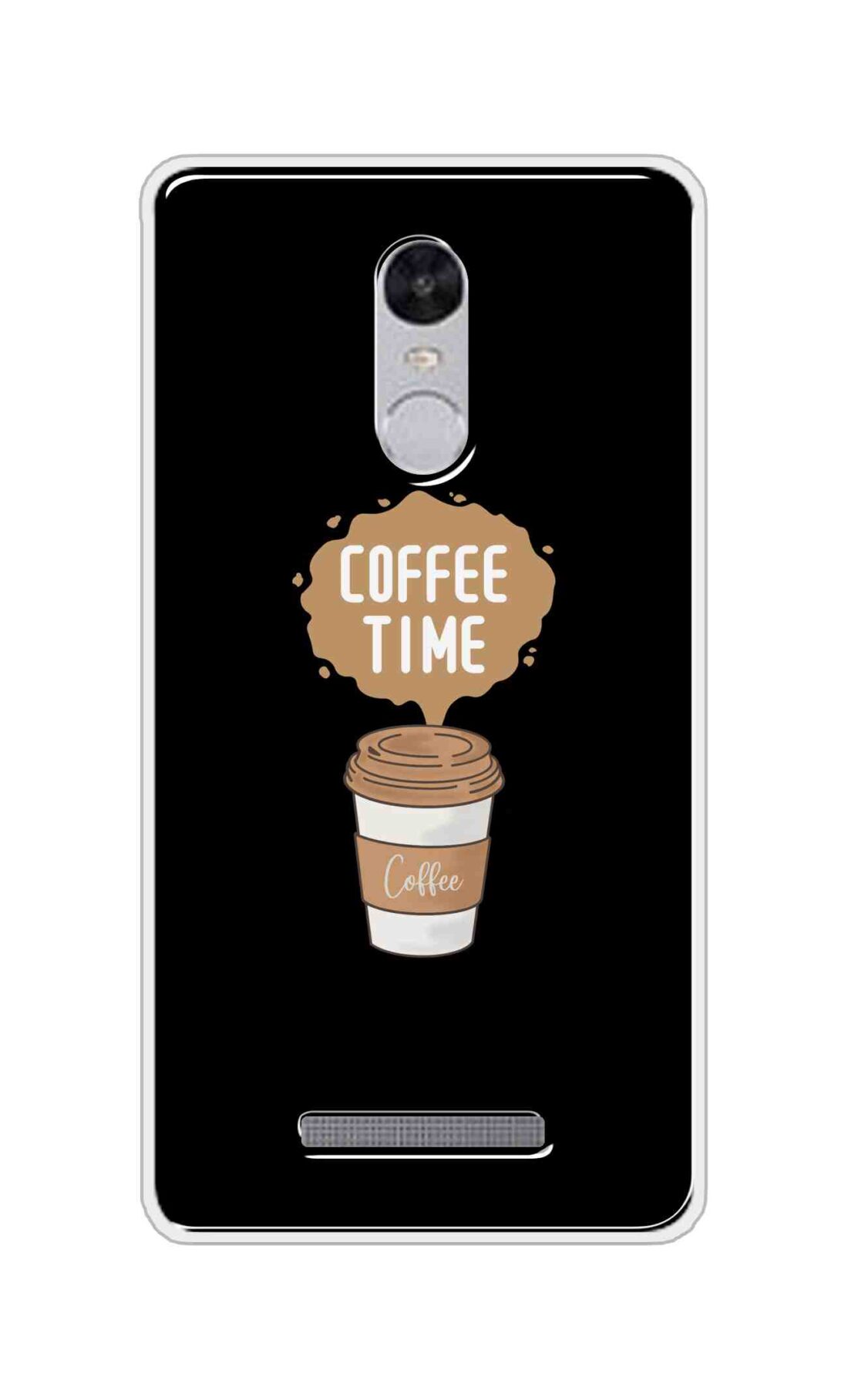 Coberta Back Cover For Xiaomi Redmi Note 3 Back Cover Stylish Case - Coffee Time in Black Design D16647