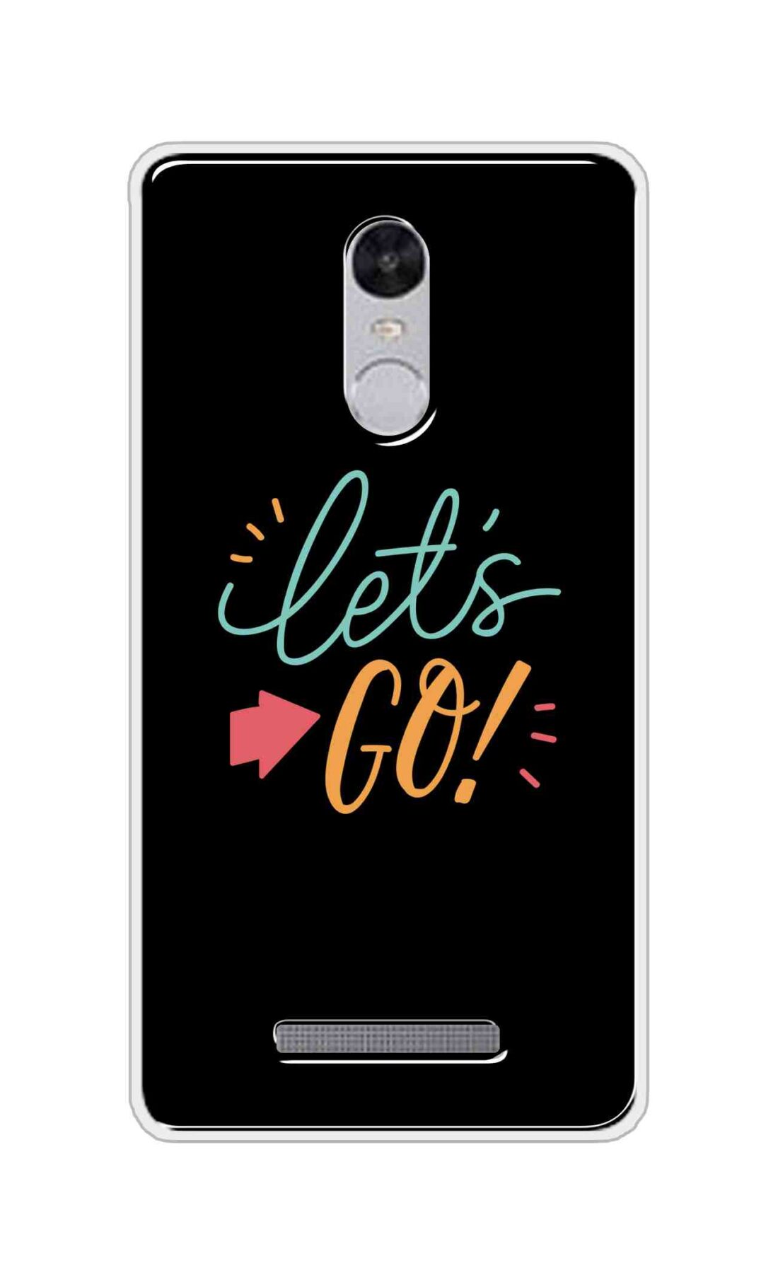 Coberta Back Cover For Xiaomi Redmi Note 3 Back Cover Stylish Case - Lets Go in Black Design Design D16650