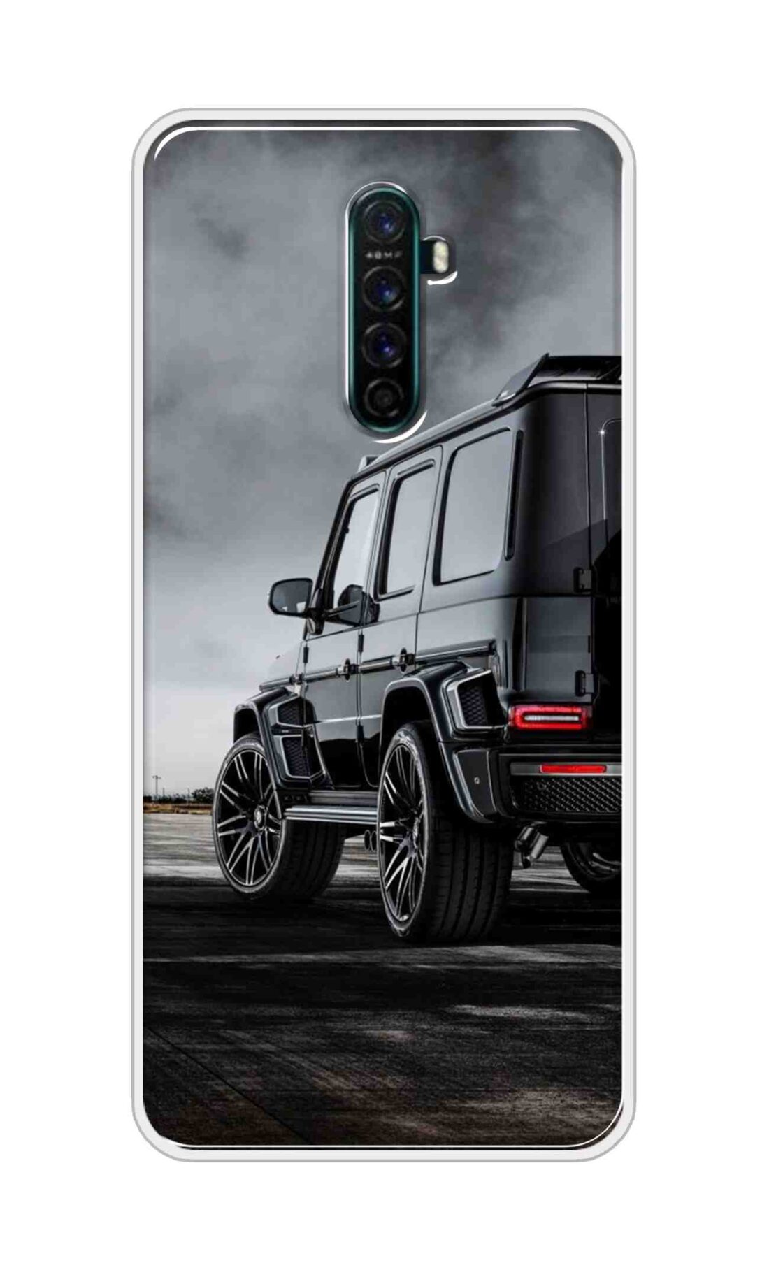 Coberta Back Cover For Oppo Reno Ace Back Cover Stylish Case - Black Suv Car Design D11967
