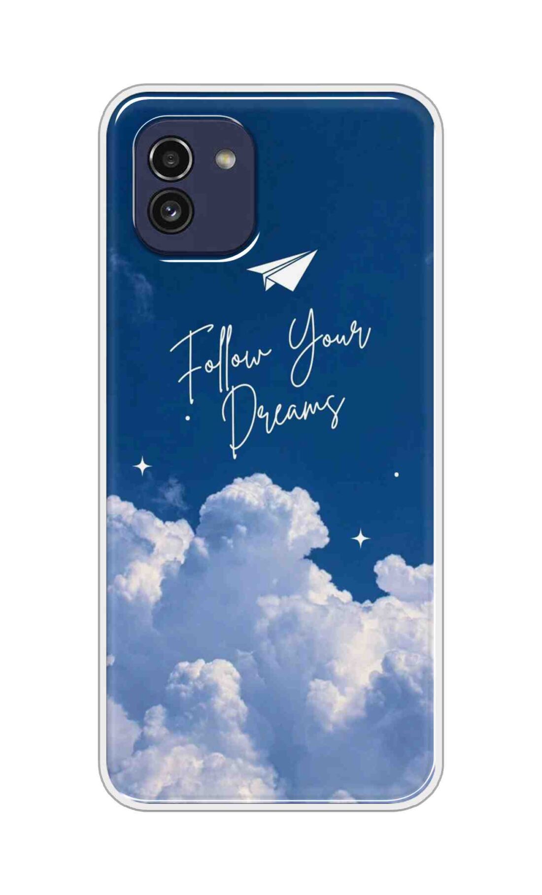 Coberta Back Cover For Samsung Galaxy A03 Back Cover Stylish Case - Follow Your Dreams in Sky Design D16531