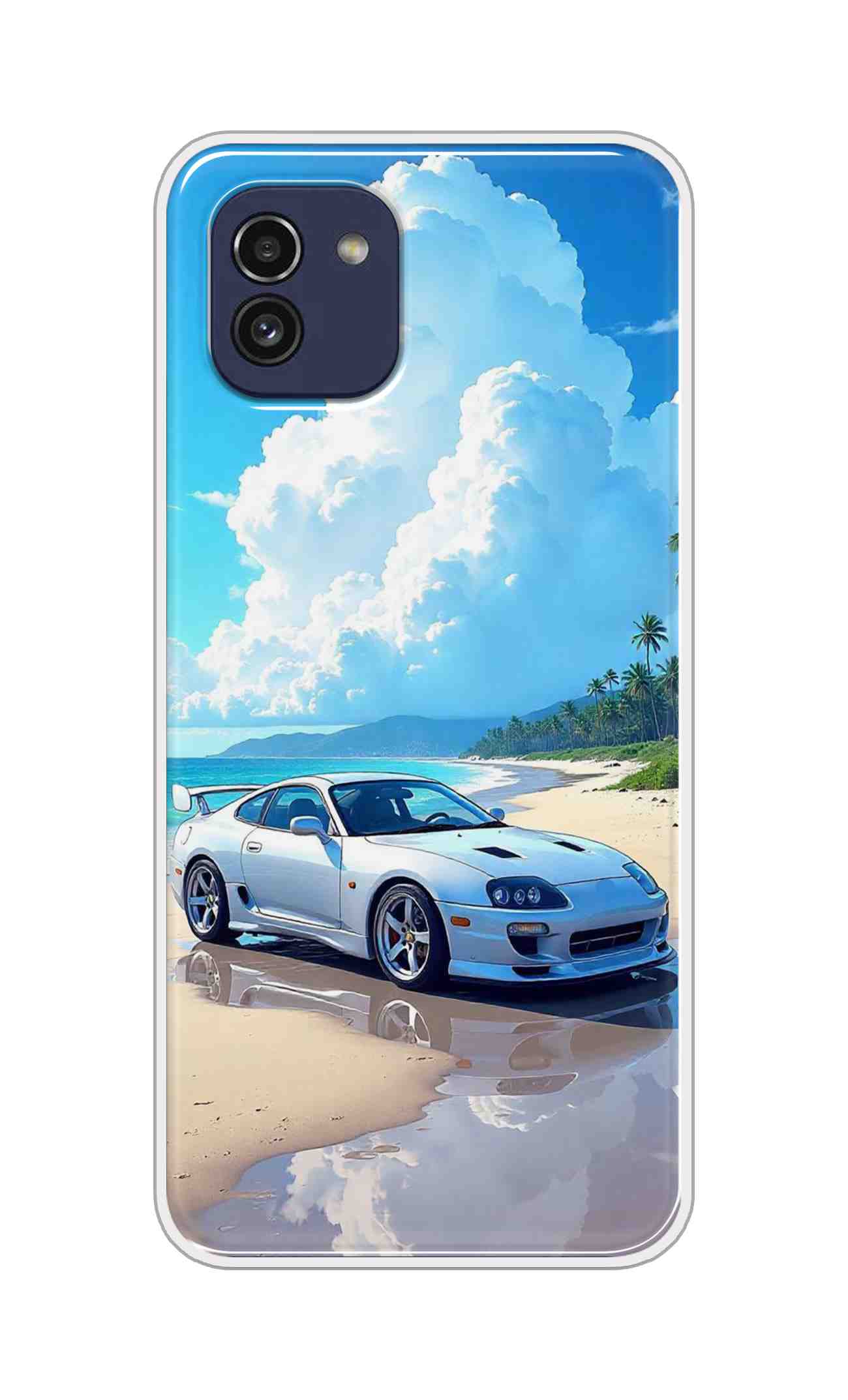 Coberta Back Cover For Samsung Galaxy A03 Back Cover Stylish Case - Car in Good Nature Design D16536