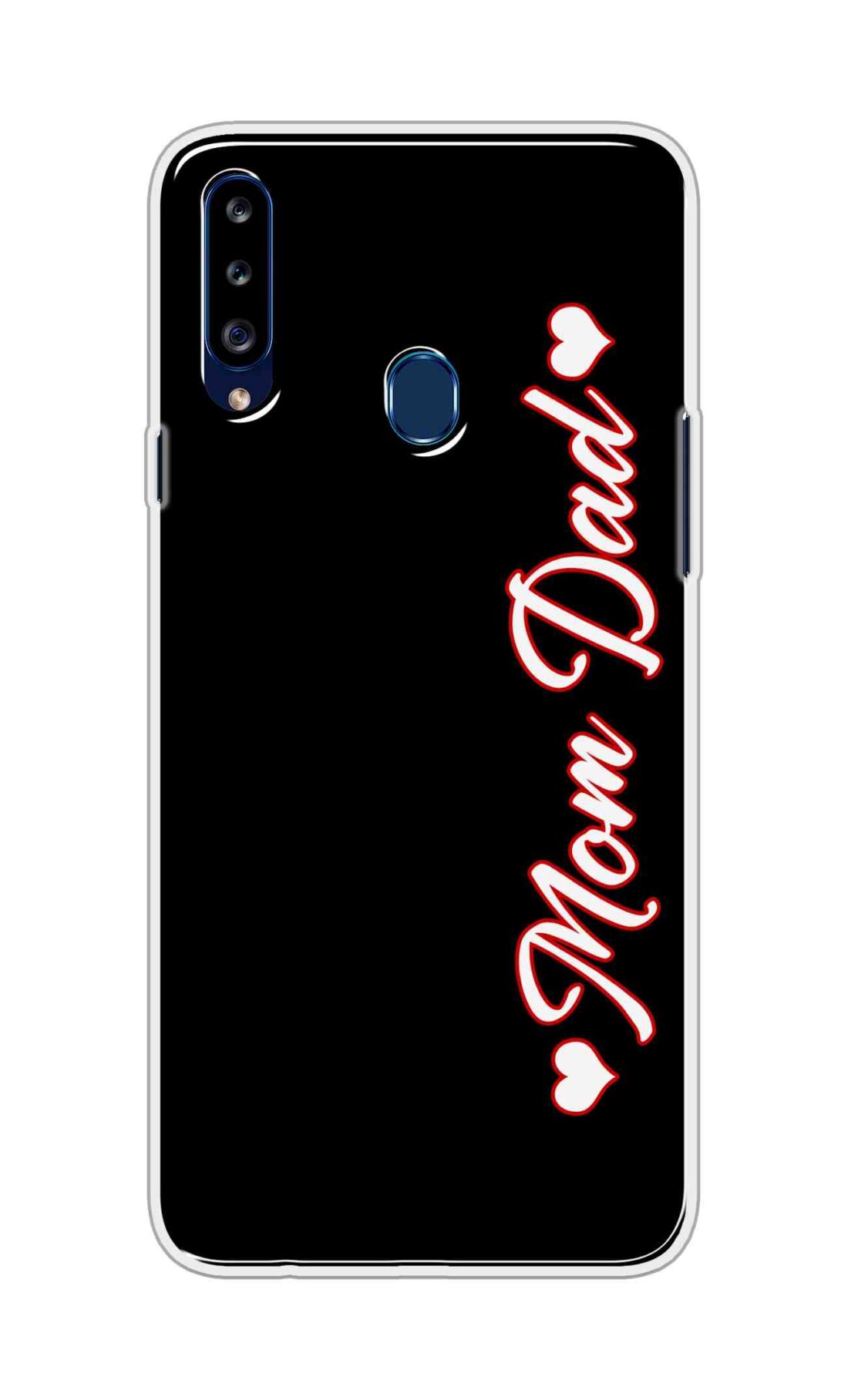 Coberta Back Cover For Samsung Galaxy A20s Back Cover Stylish Case - Mom and Dad in Black Design D16655
