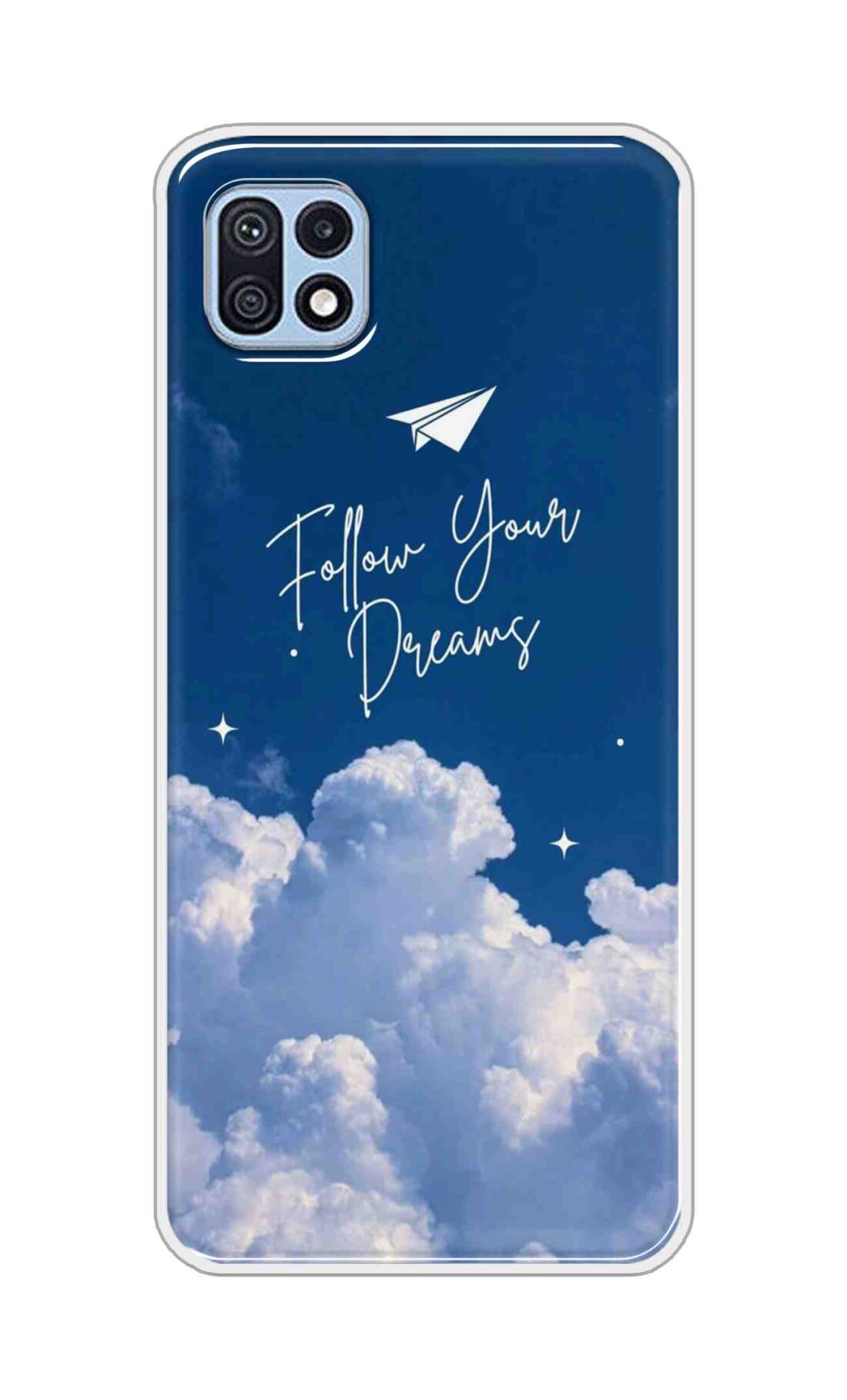 Coberta Back Cover For Samsung Galaxy F42 5G Back Cover Stylish Case - Follow Your Dreams in Sky Design D16531