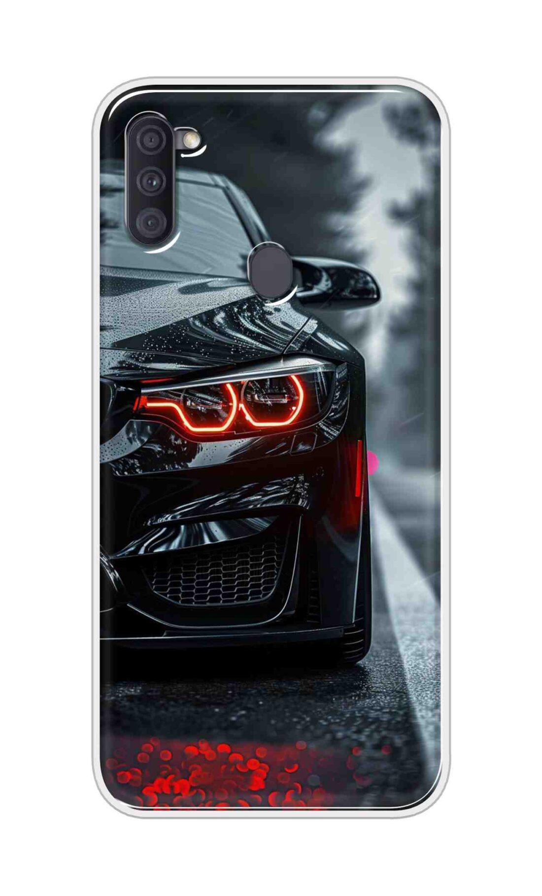 Coberta Back Cover For Samsung Galaxy A11 Back Cover Stylish Case - Black Car Design D16542